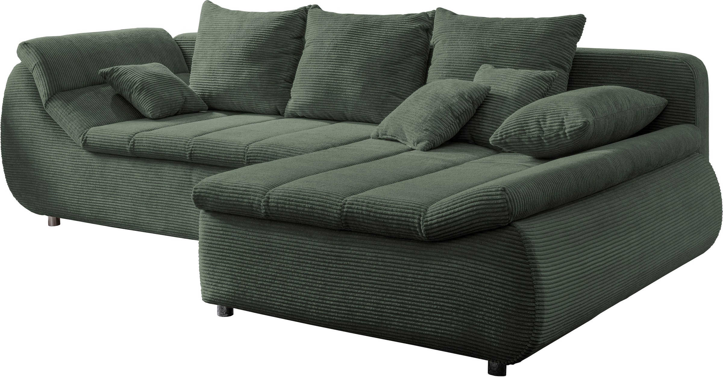 Thumbnail - INOSIGN Ecksofa "Imola, bequem, aktuelle Steppung im Sitz, L-Form, Breite 270cm" wahlweise mit Bettfunktion