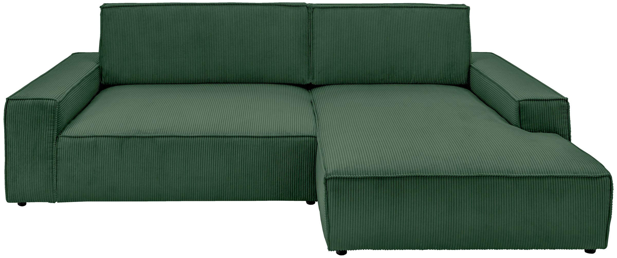 Home affaire Ecksofa »NEU: SHERWOODL XXL 284, Big-Sofa L-Form, tiefe Sitzfläche 95 cm, Cord,«, Leinenoptik, Recamiere rechts/links, auch als Schlafsofa stellbar