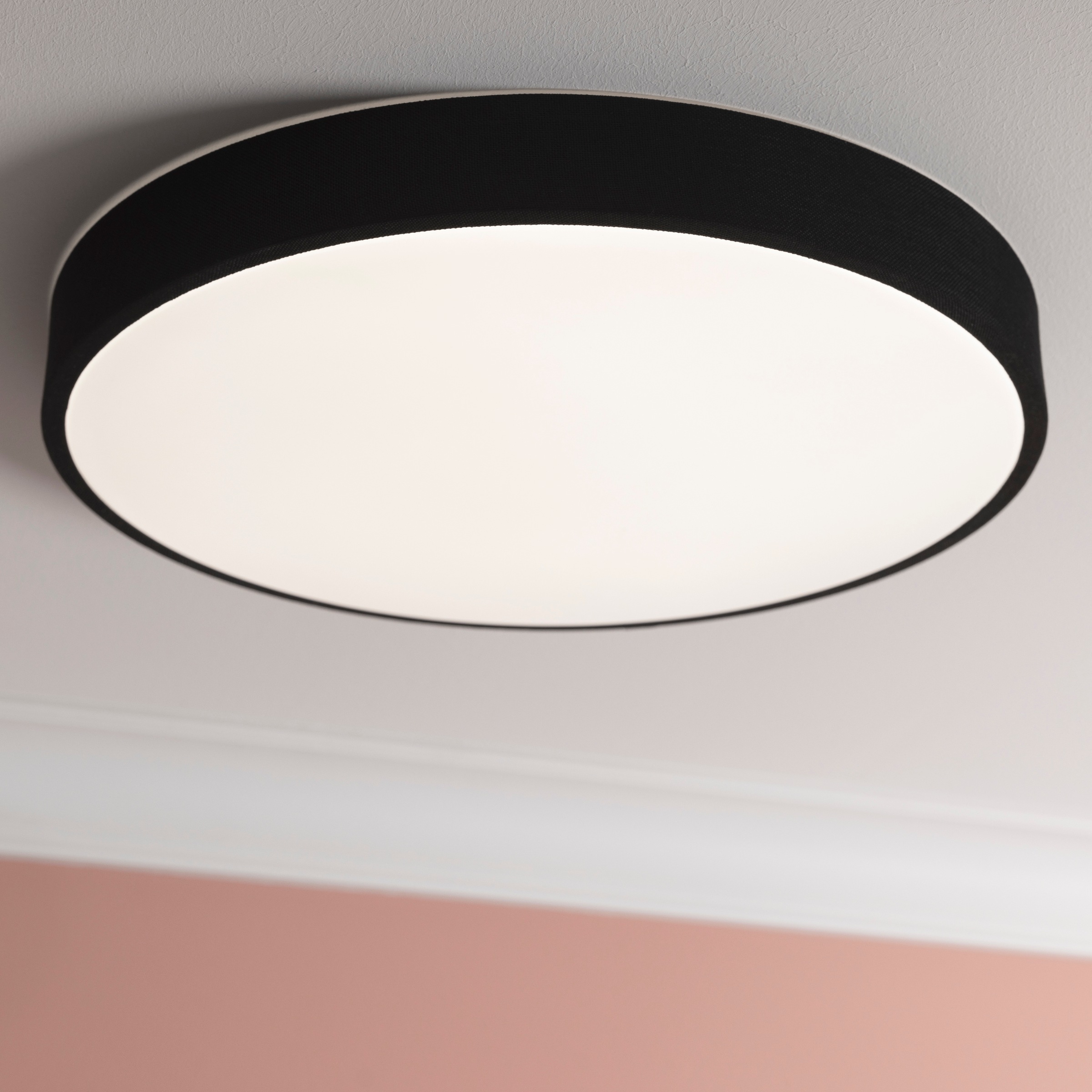 Brilliant LED Deckenleuchte »Filiz«, Ø 49 cm, Textil, 4500 lm, 3000-6500 K, dimmbar, Fernbedienung