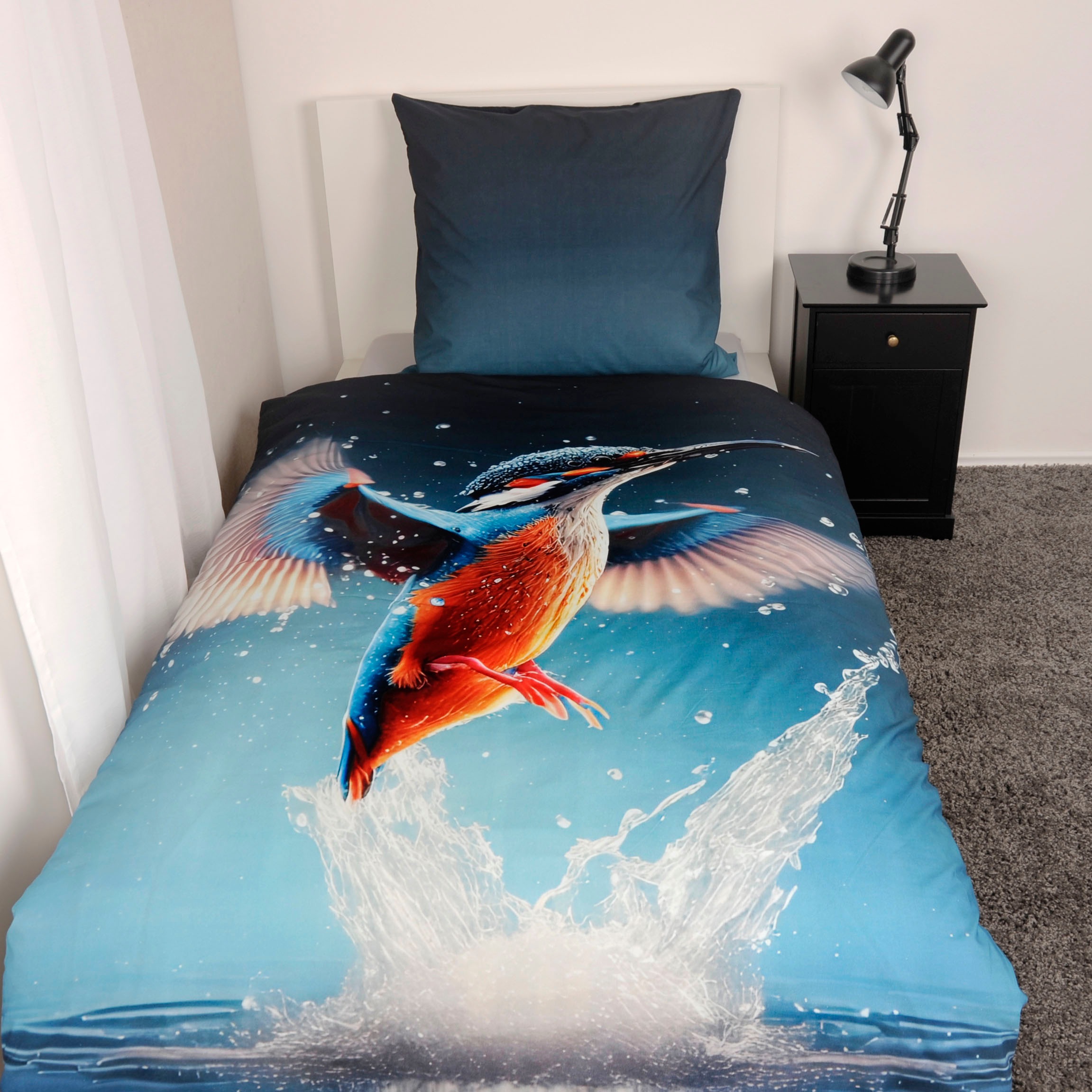 Herding Young Collection Bettwäsche "YC Eisvogel" 2 Stk. tlg. mit tollem Mo günstig online kaufen