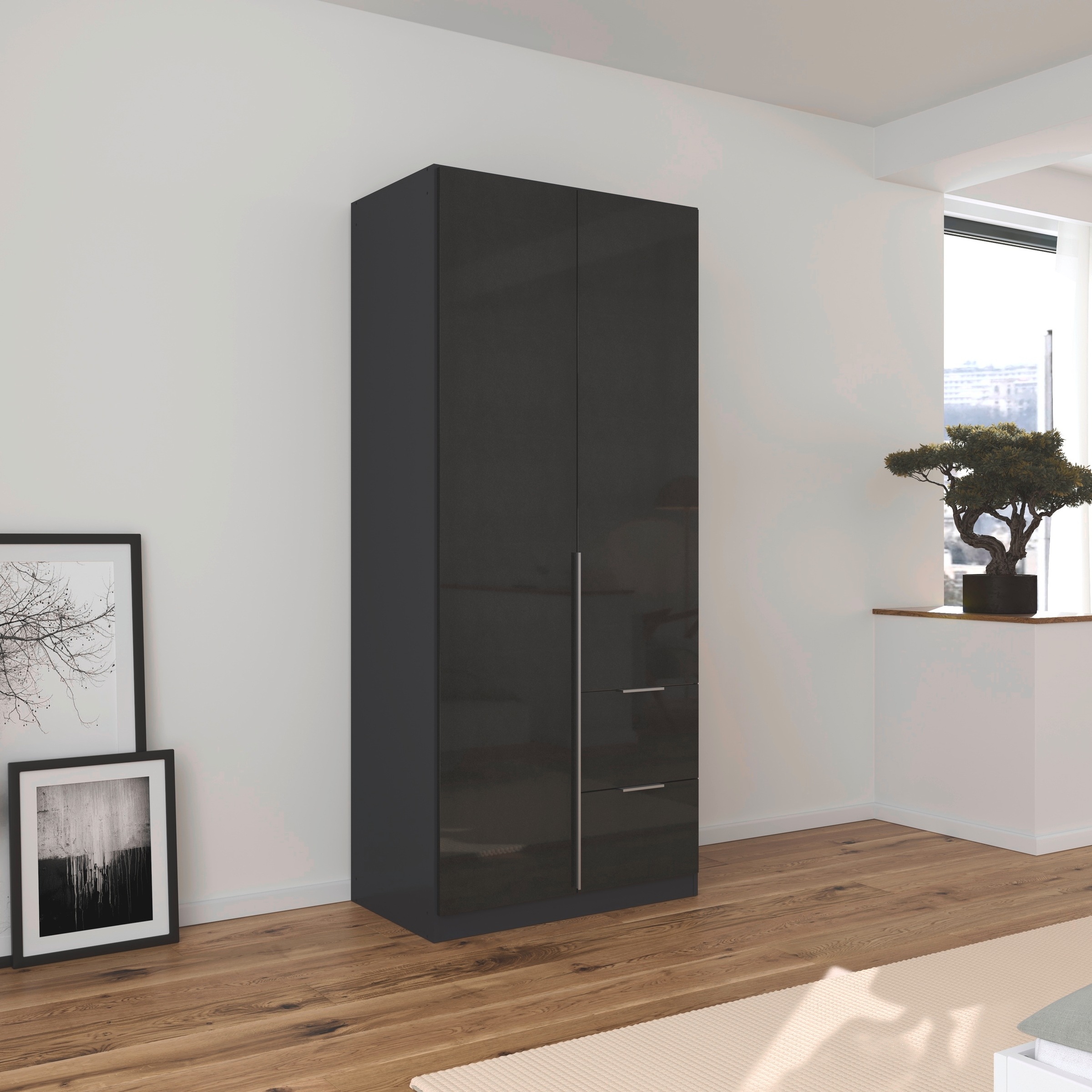 OTTO home Drehtürenschrank "Kleiderschrank Schrank Garderobe AGORDO mit Dek günstig online kaufen