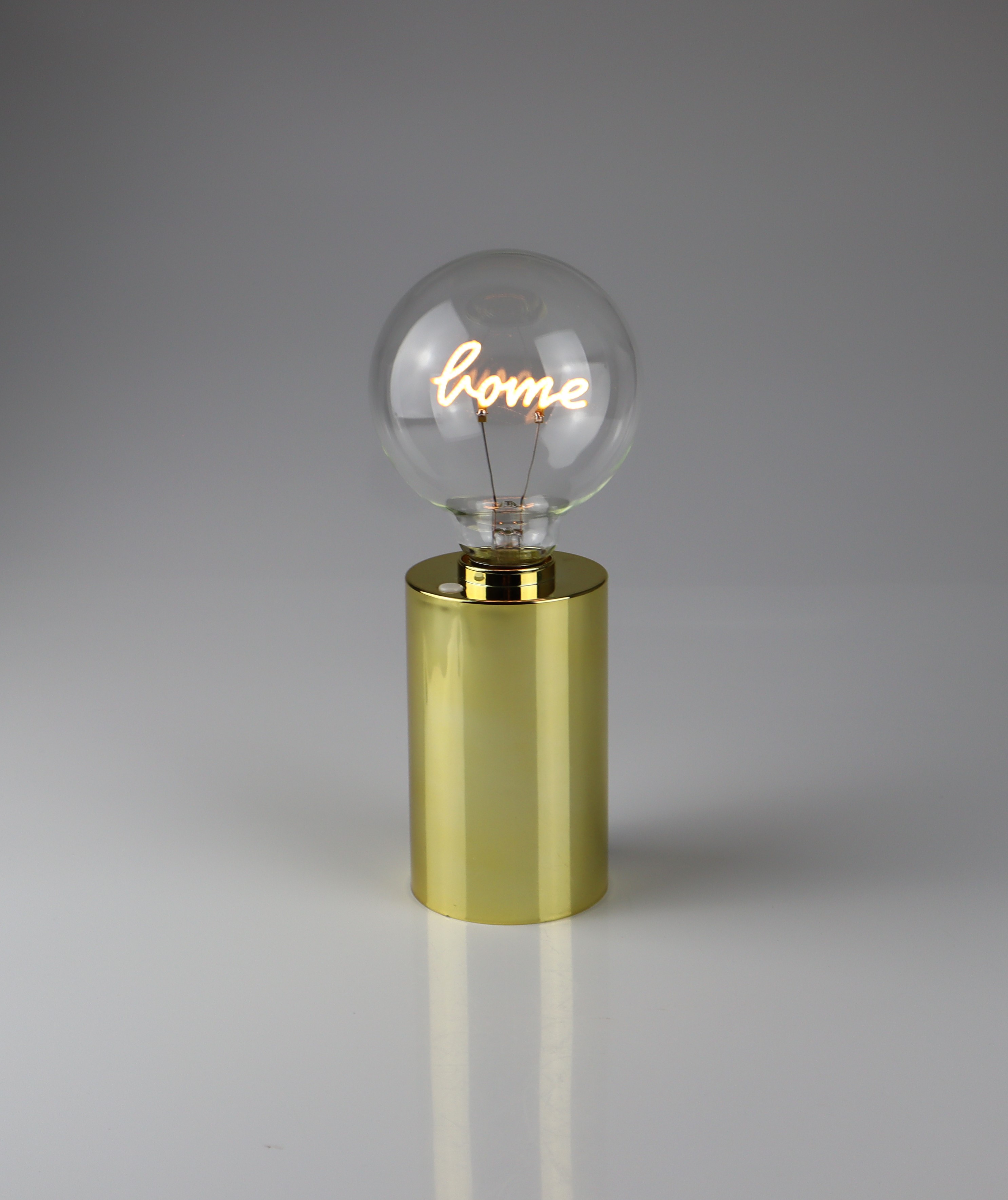 AM Design LED Dekoobjekt "Glühbirne mit Home Schriftzug" 9,5x22,5 cm