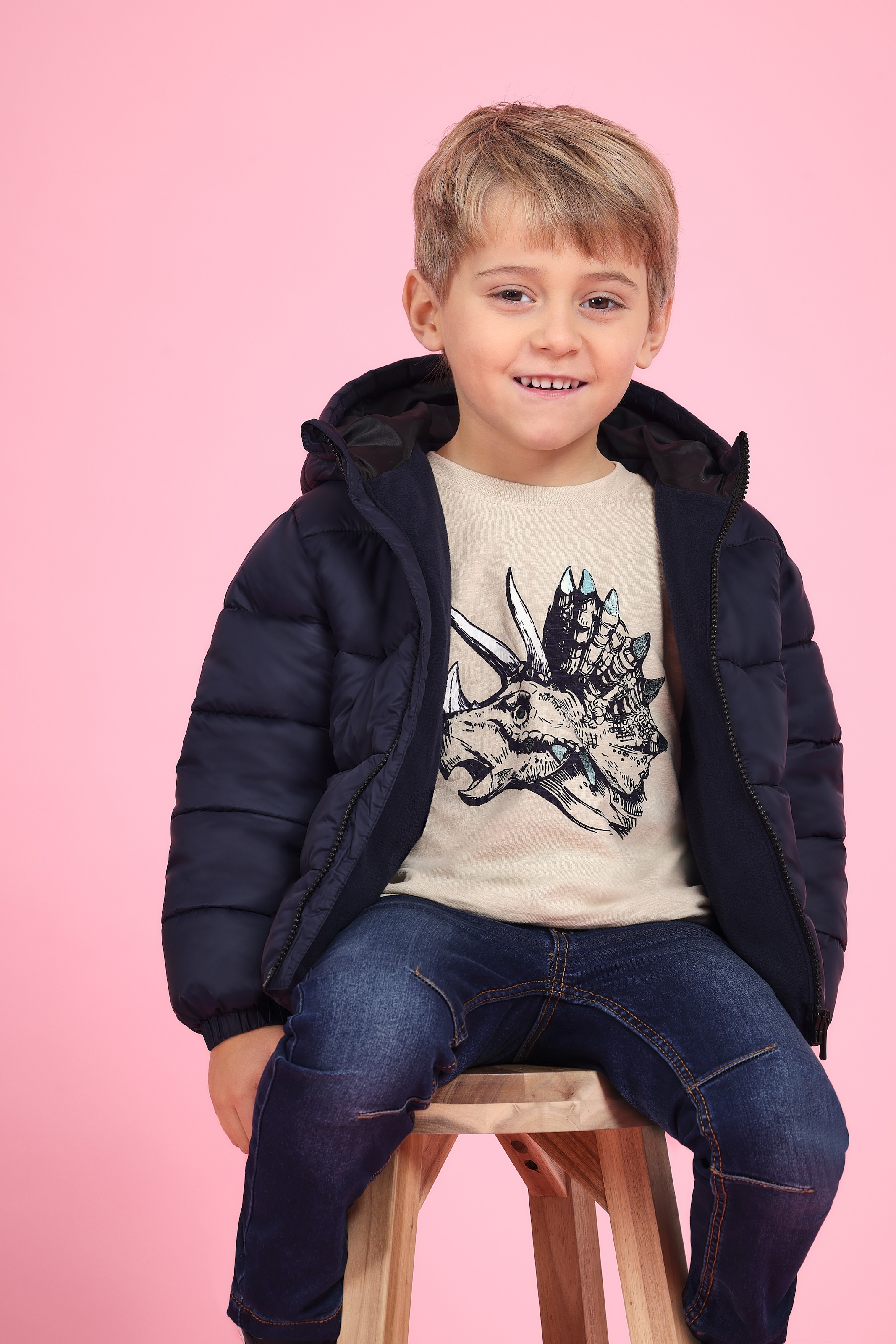 Blue Seven Steppjacke su Kapuze