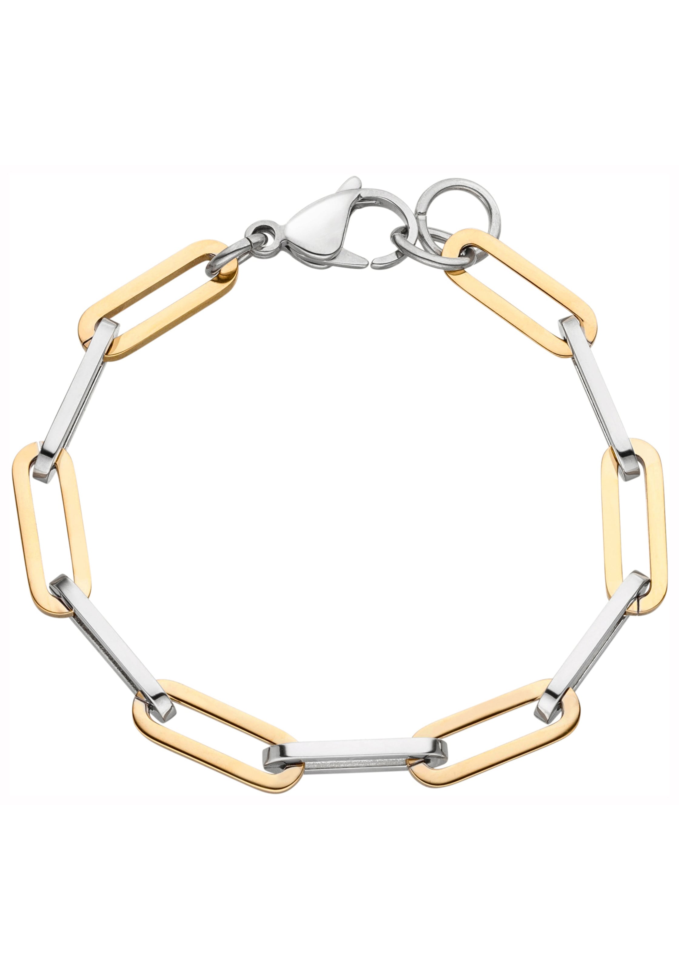 JOBO Armband, Edelstahl bicolor beschichtet 22 cm