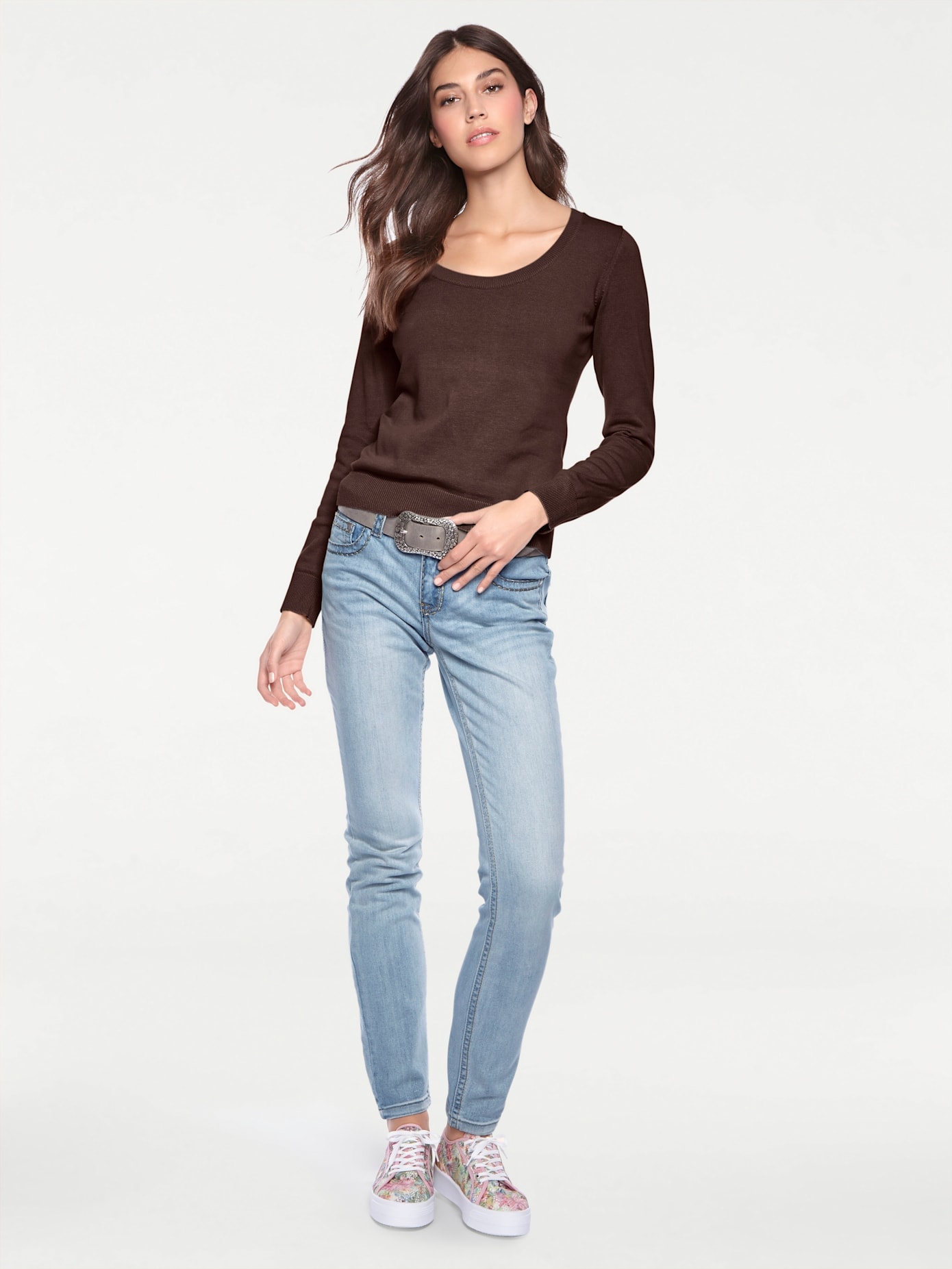 LINEA TESINI by heine Rundhalspullover "Rundhals-Pullover"