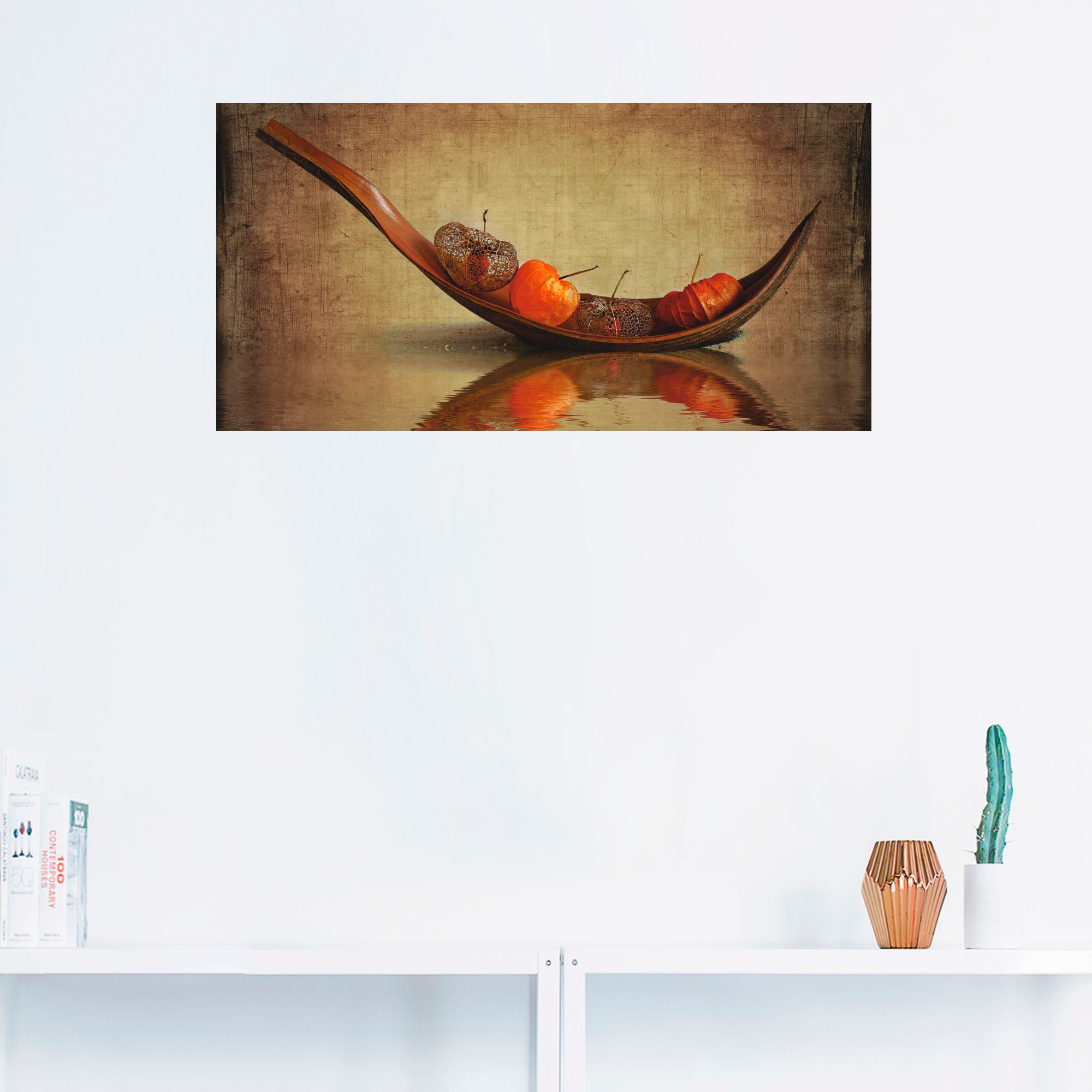 Artland Wandbild »Lampionschiffchen«, Arrangements, (1 St.), als Leinwandbild, Wandaufkleber in verschied. Größen