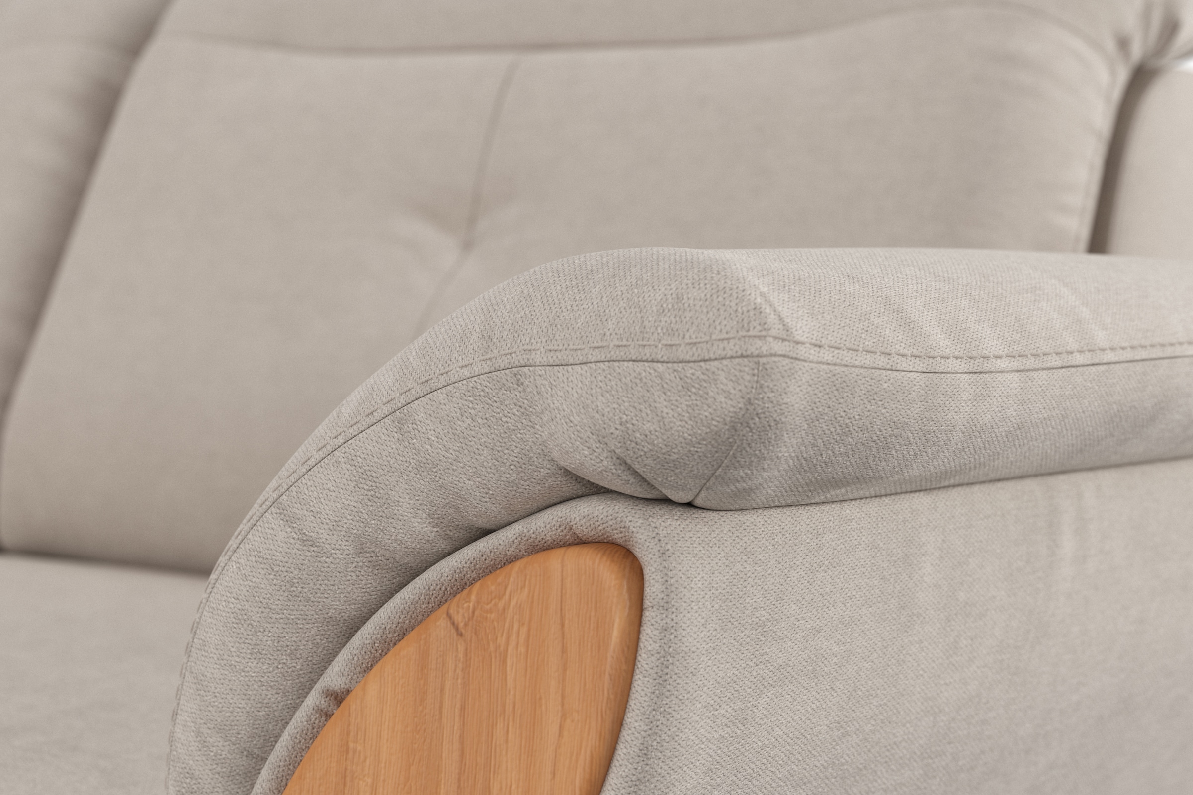 Home affaire Ecksofa »Dangast L-Form«, Kopfteilverstellung, wahlweise mit motorischer Relaxfunktion