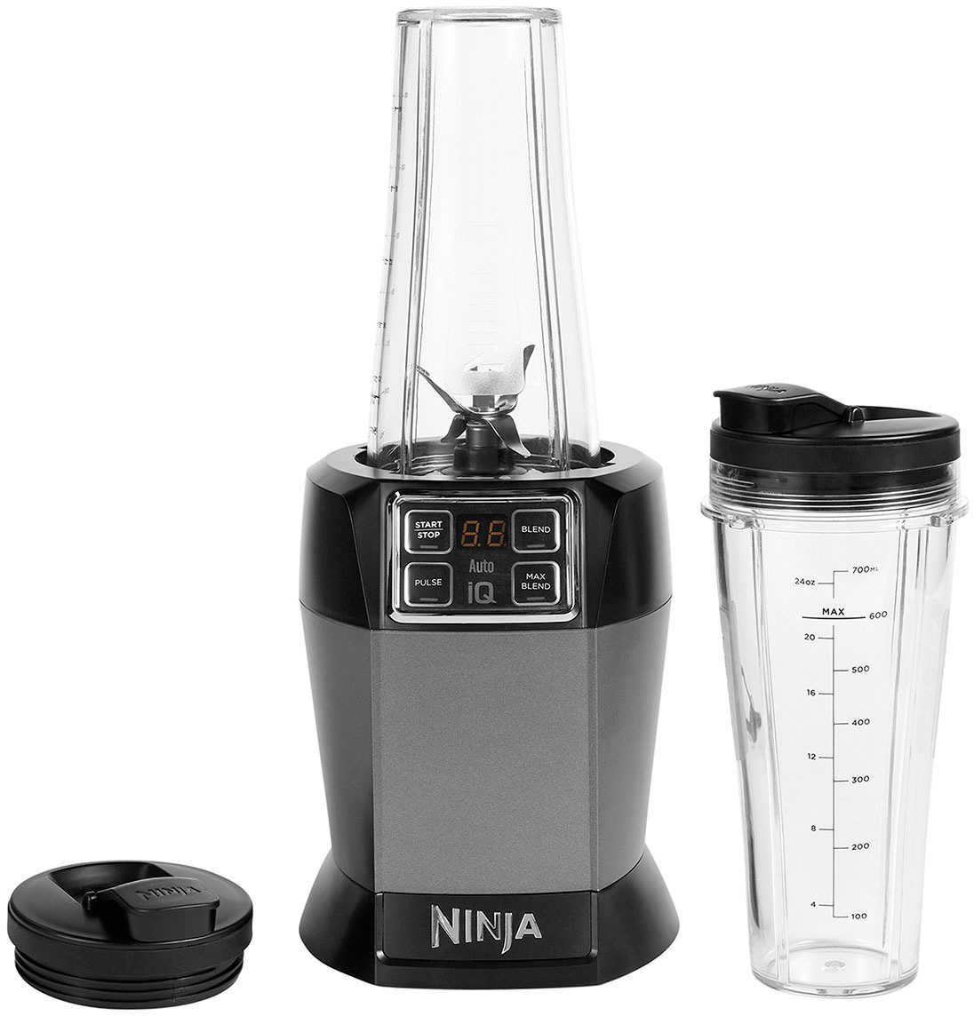 NINJA Smoothie-Maker "BN495EU", 1000 W, incl. 2 x 0,7 L Becher & Becherdeckel mit Ausguss, mit Auto-iQ