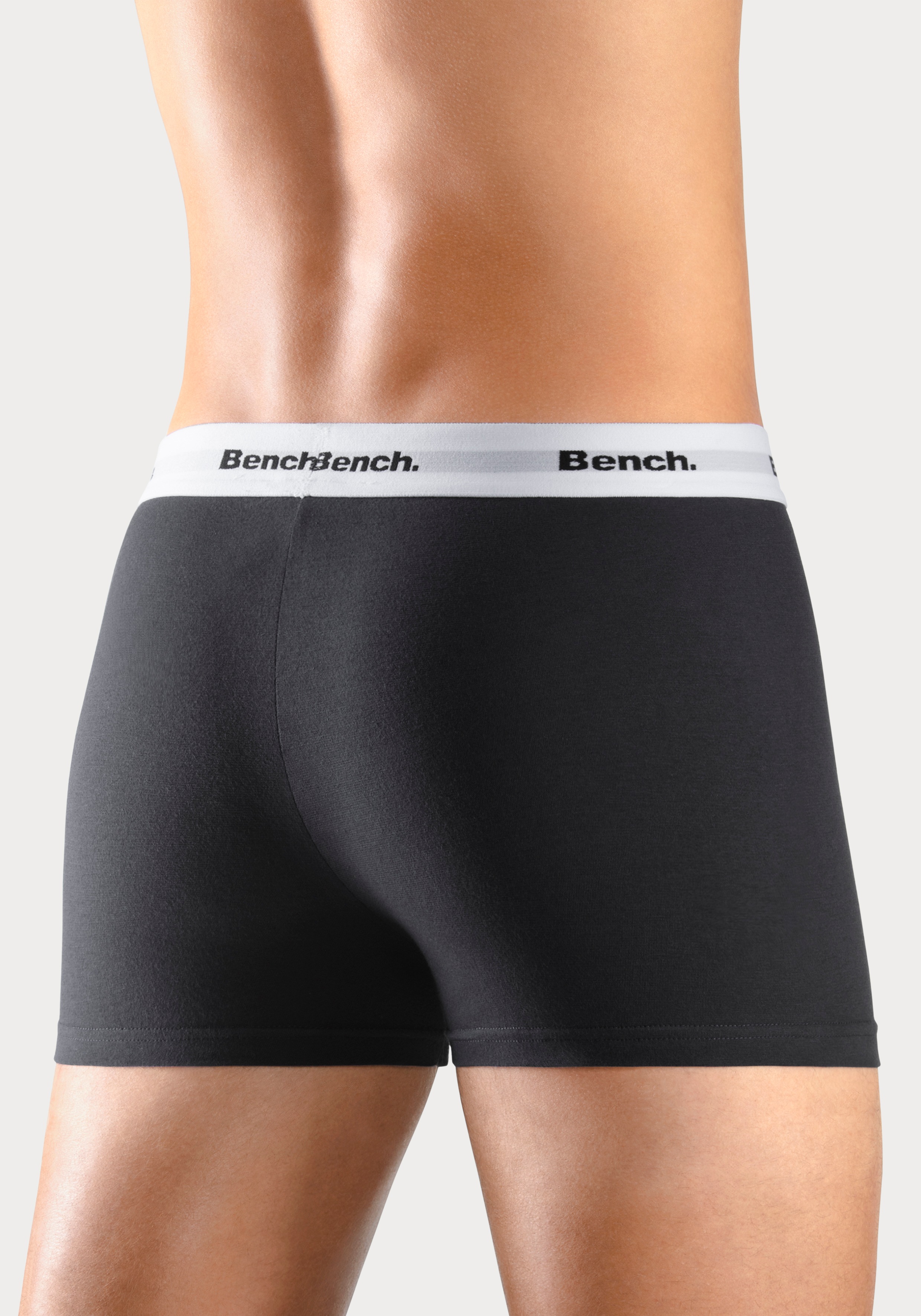 Thumbnail - Bench. Boxer "Boxershorts für Herren", (Packung, 4 St.), Unterhosen mit kontrastfarbigem Bund