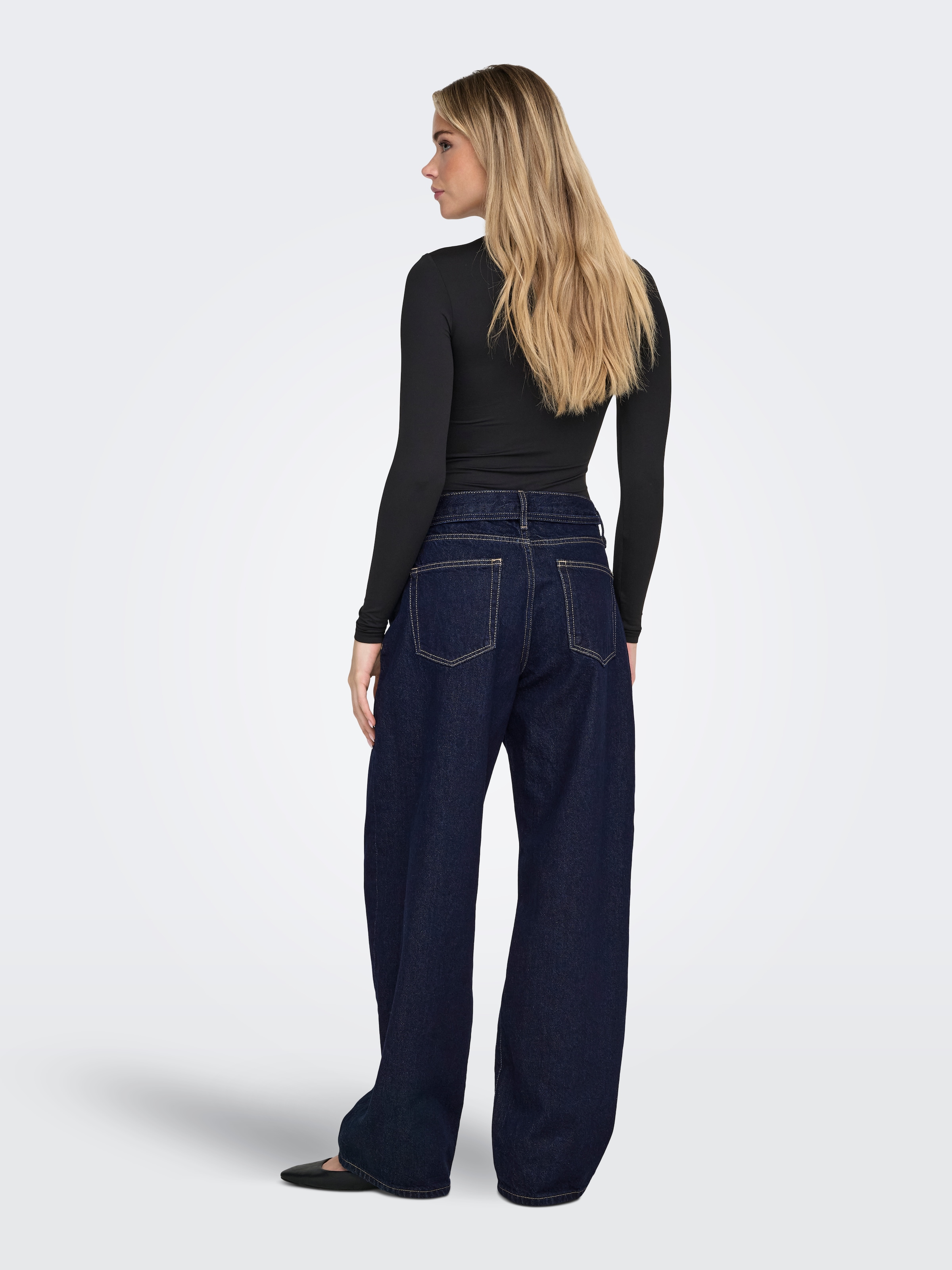 ONLY Straight-Jeans »ONLGIANNA MW STRAIGHT DNM DOT630 NOOS« Baumwolle