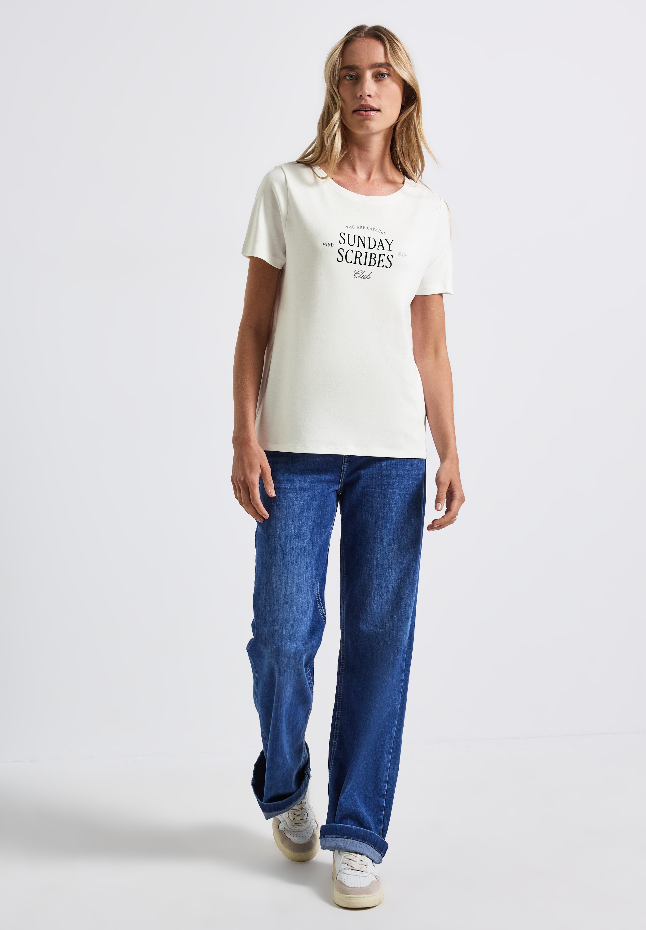 STREET ONE T-Shirt mit Wording-Print