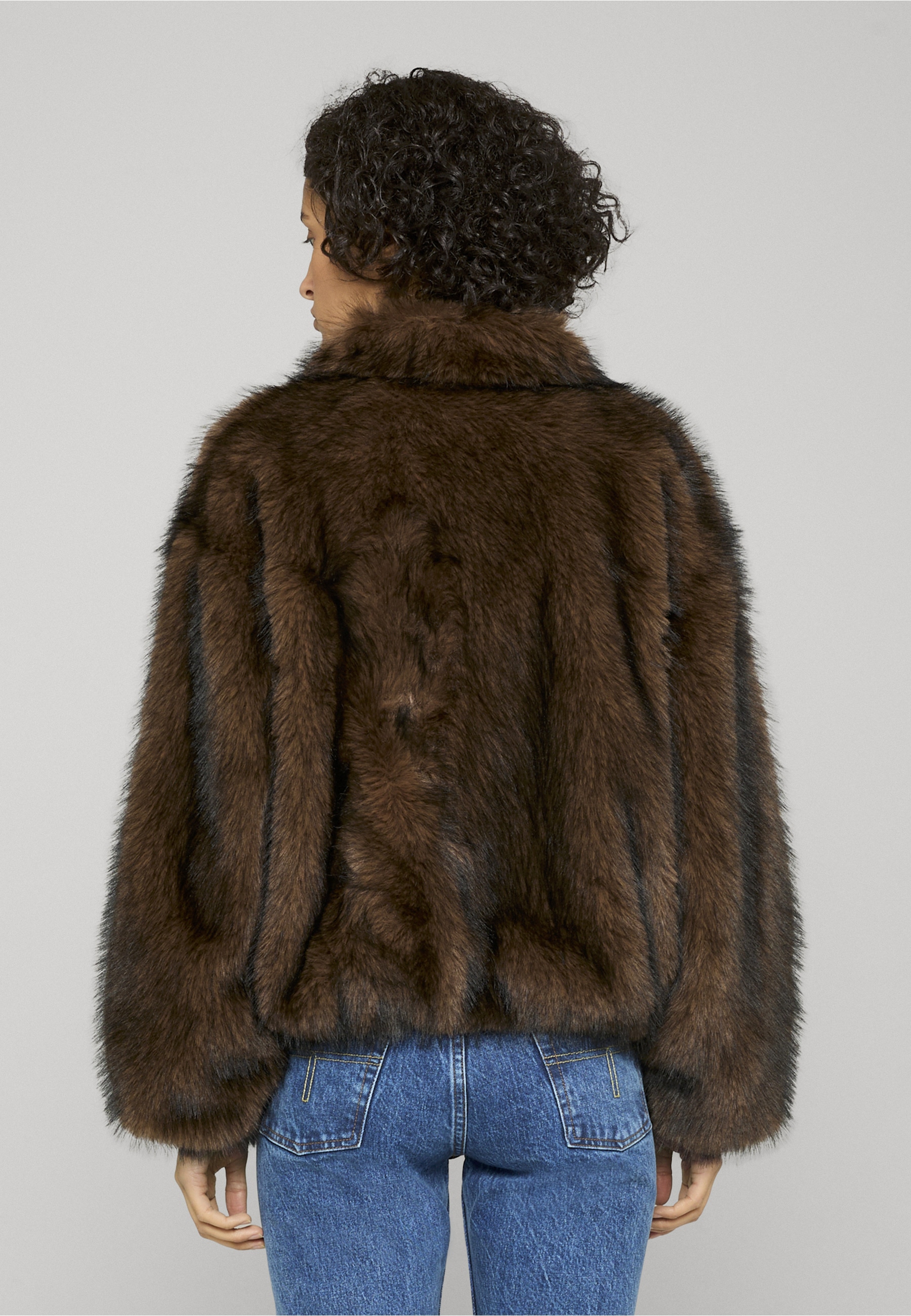 Karl Kani Winterjacke »Karl Kani Metal Signature Faux Fur Jacket« 1 Stk. tlg. ohne Kapuze