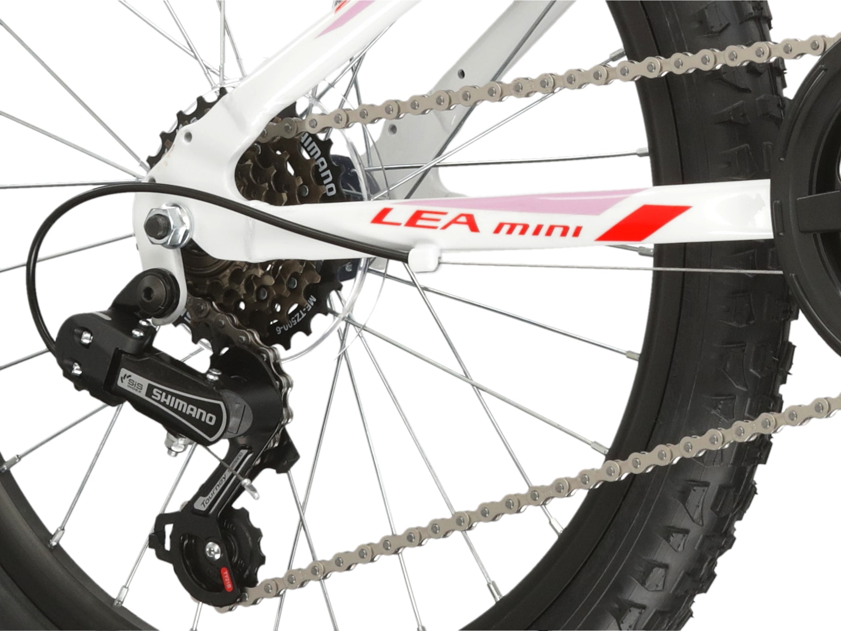 Kross Kinderfahrrad »20" Kinder-MTB Lea Mini 2.0 6 Gänge 2026« 6 Gang Shimano Tourney TY21 Schaltwerk Kettenschaltung