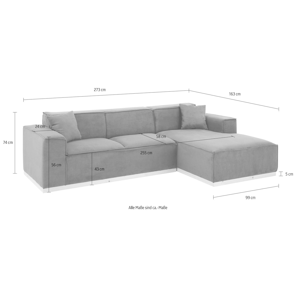 Home affaire Ecksofa »Terry L-Form«