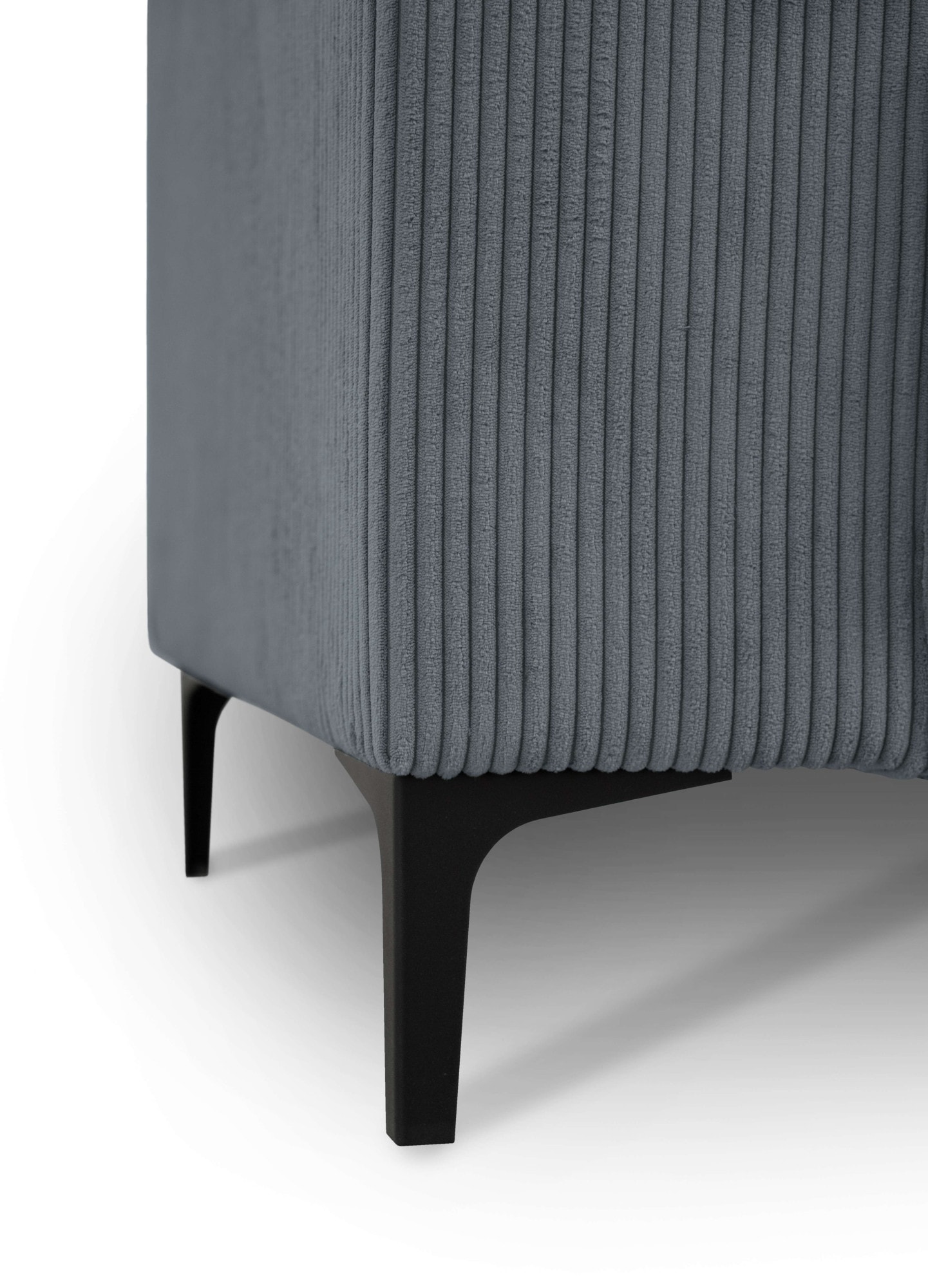OTTO home 2-Sitzer »OLAND Cord, Sofa, B: 164 cm, Skandi-Design« 164 cm, Wellenunterfederung, Skandi-Design, Metallfüße
