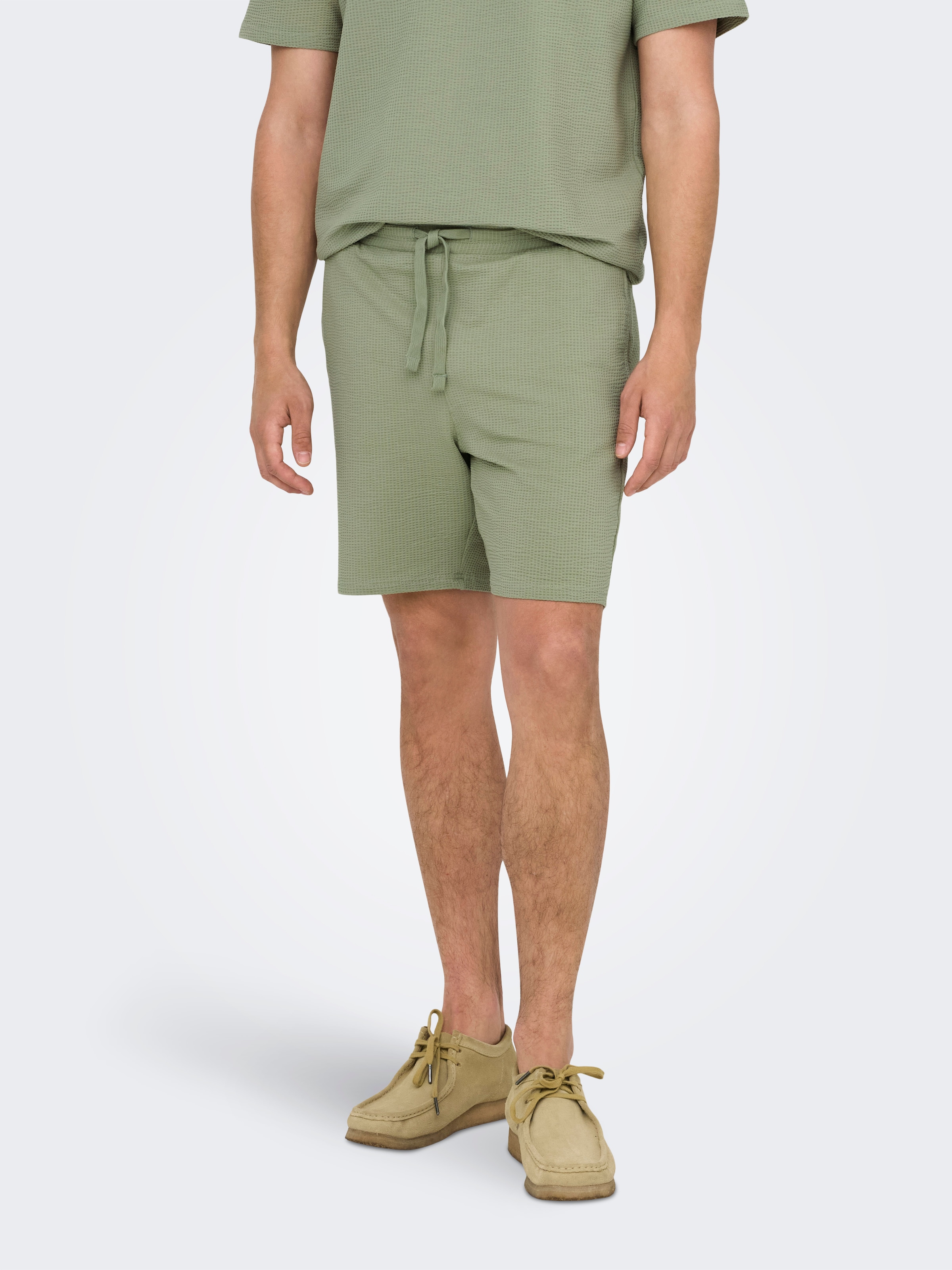 ONLY & SONS Shorts "ONSKIAN LIFE REG SEERSUCKER SHORTS NOOS" günstig online kaufen