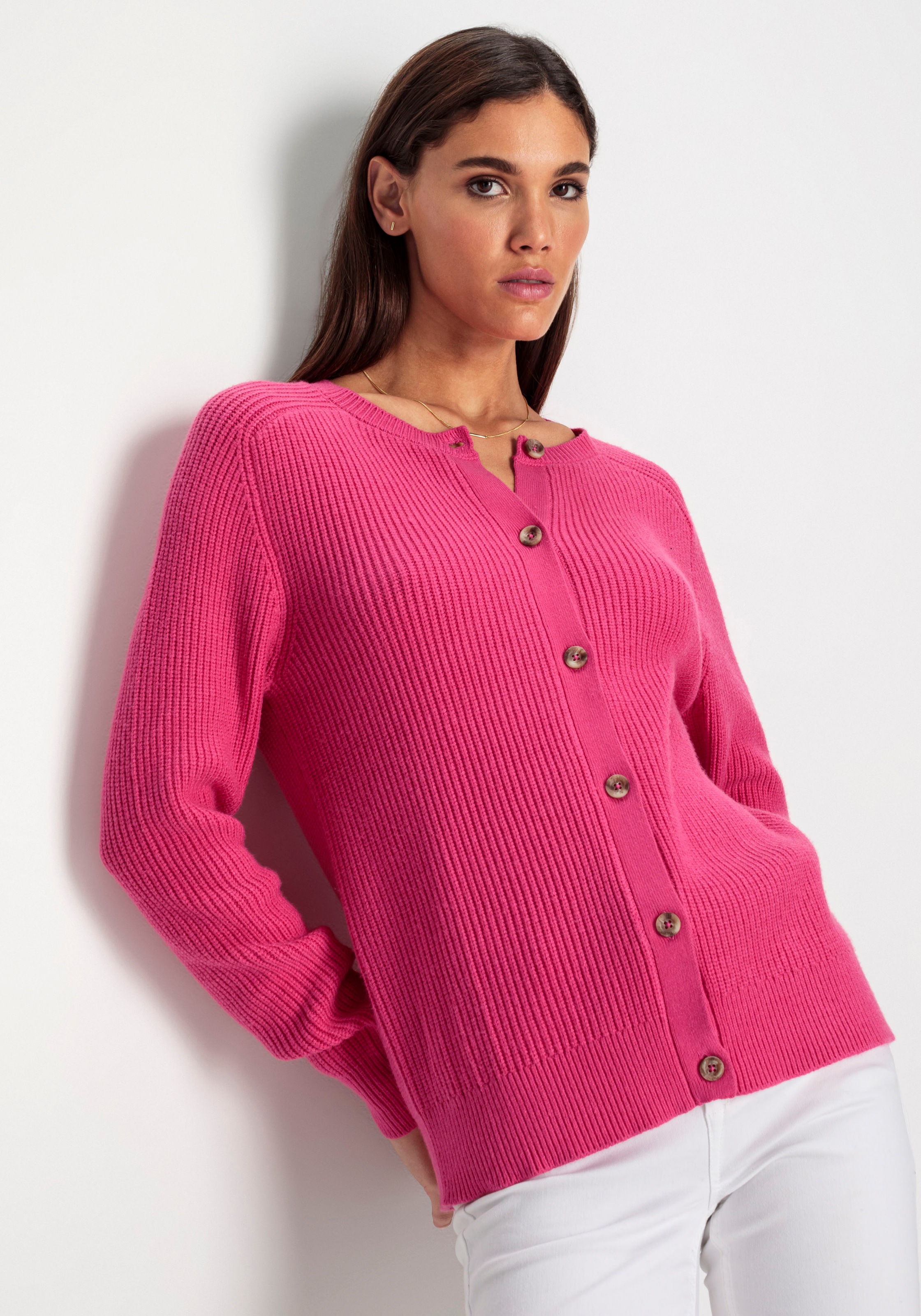 HECHTER PARIS Strickjacke, mit Knopfleiste günstig online kaufen