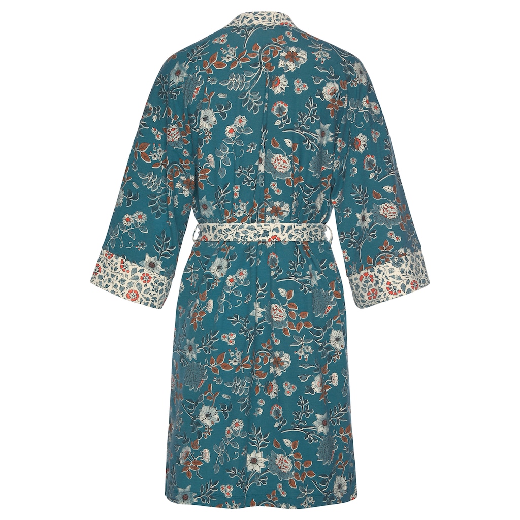 LASCANA Kimono, mit Blumen Allover-Druck