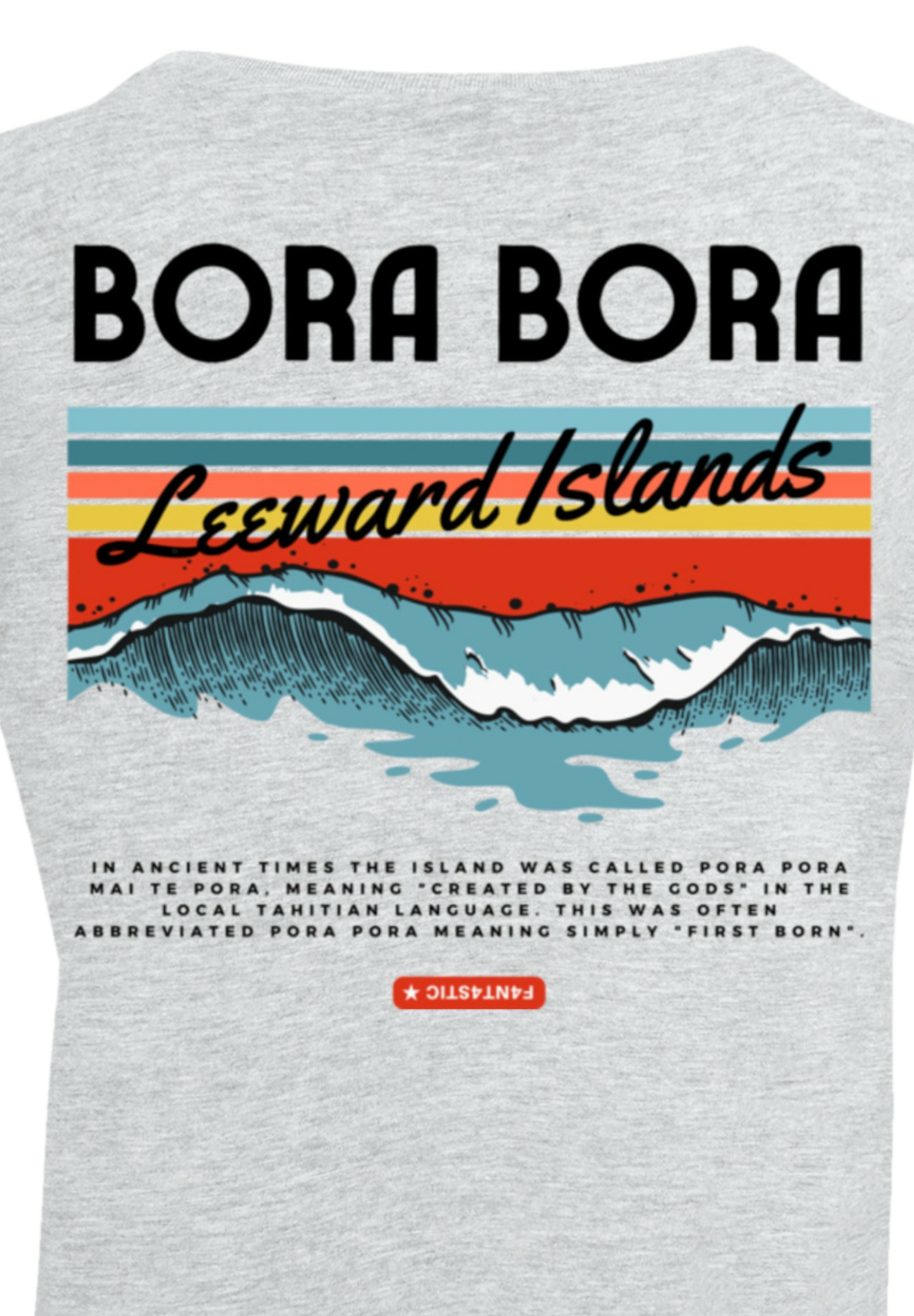 Thumbnail - F4NT4STIC T-Shirt "PLUS SIZE Bora Bora Leewards Island" Print