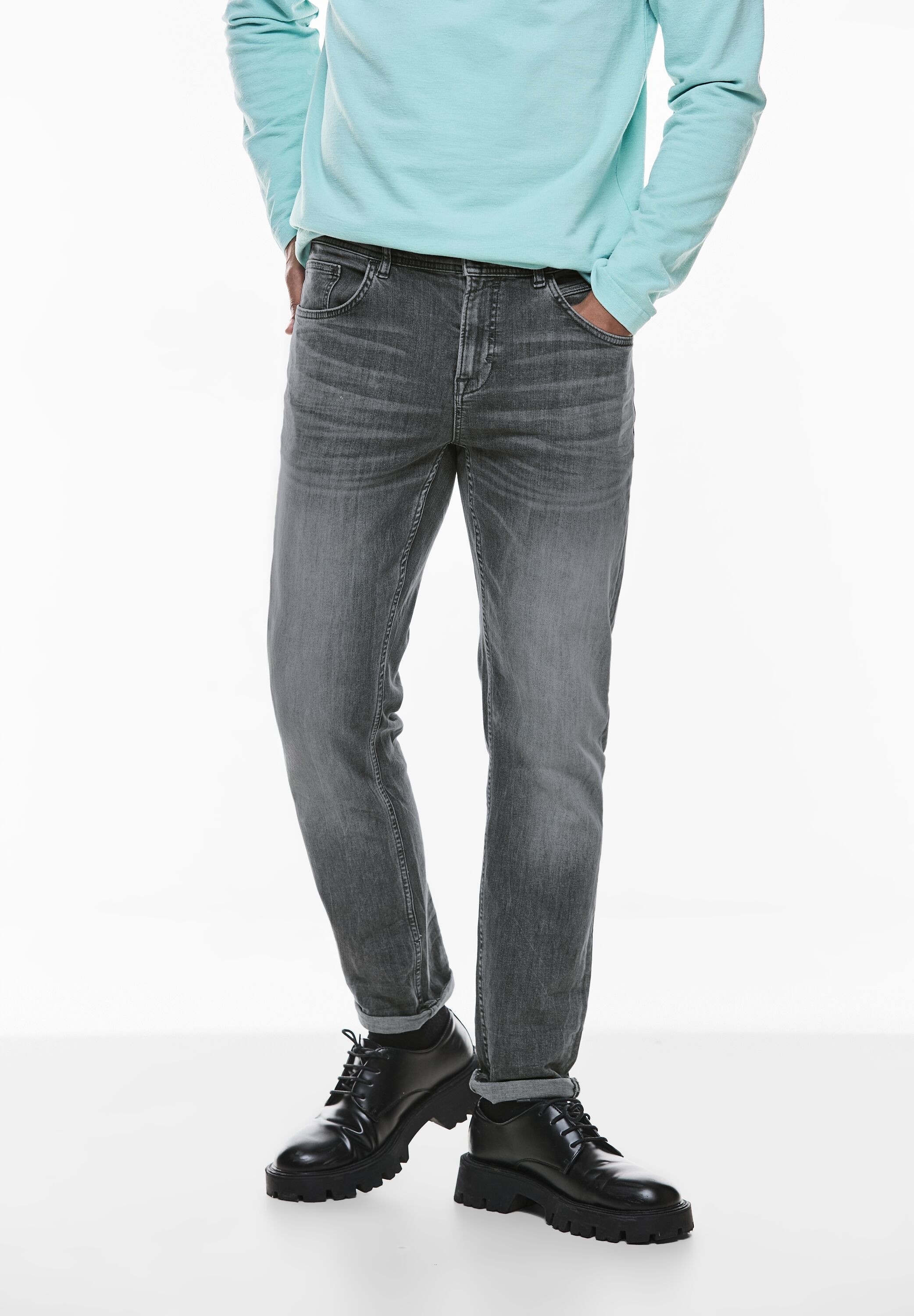STREET ONE MEN Gerade Jeans, 5-Pocket-Style