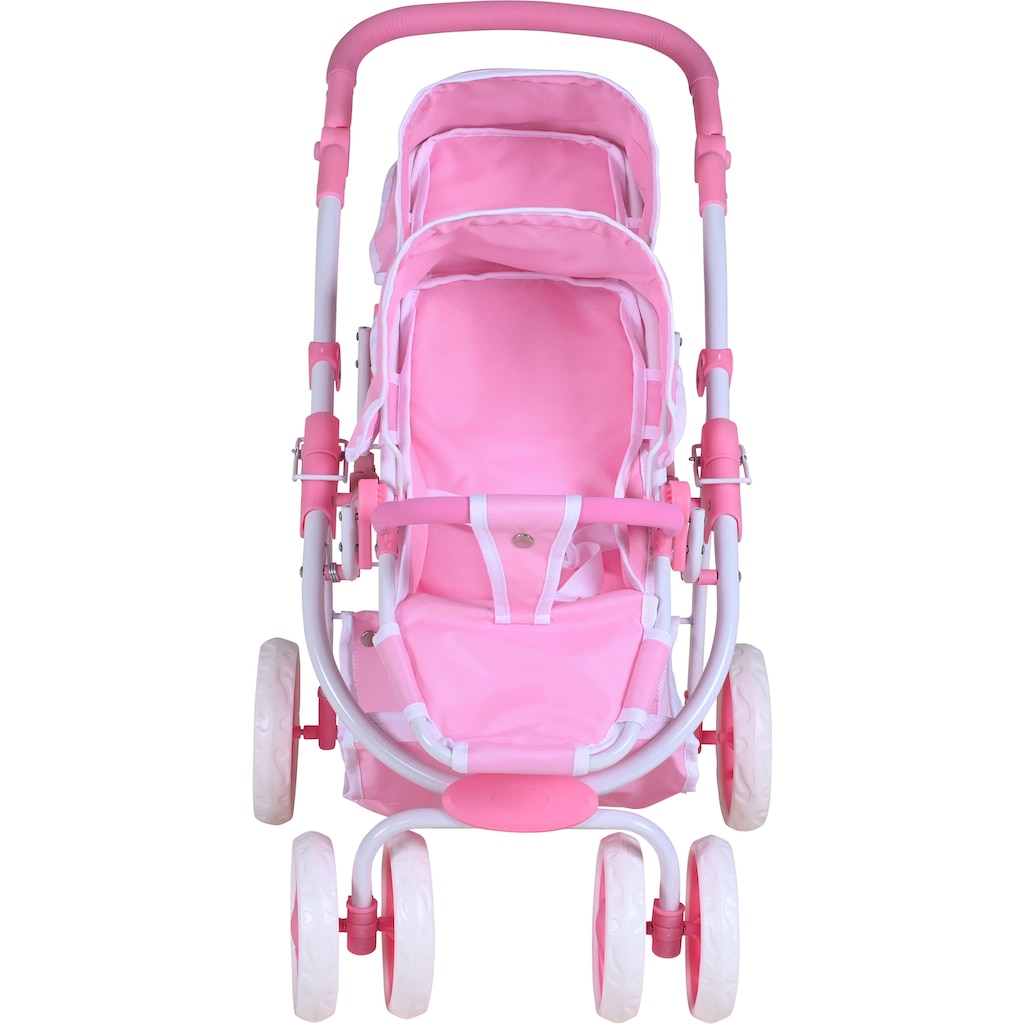 Knorrtoys® Puppen-Zwillingsbuggy »Milo - Princess White Rose«