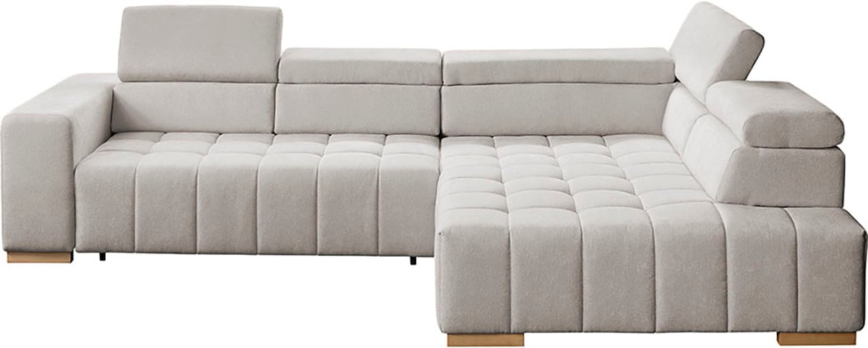 exxpo - sofa fashion Ecksofa "Elianos, hoher Sitzkomfort, aufwendige Kreuzs günstig online kaufen