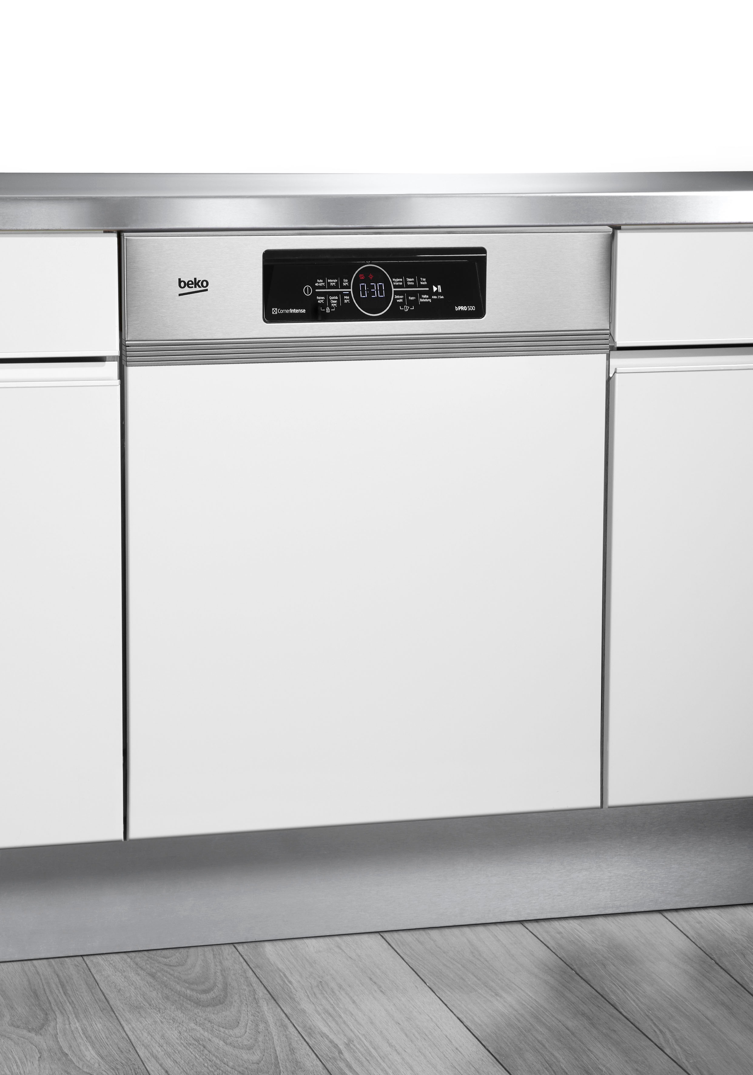 Thumbnail - BEKO teilintegrierbarer Geschirrspüler "BDSN38440X 7696501677", 14 Maßgedecke, hocheinbaufähig