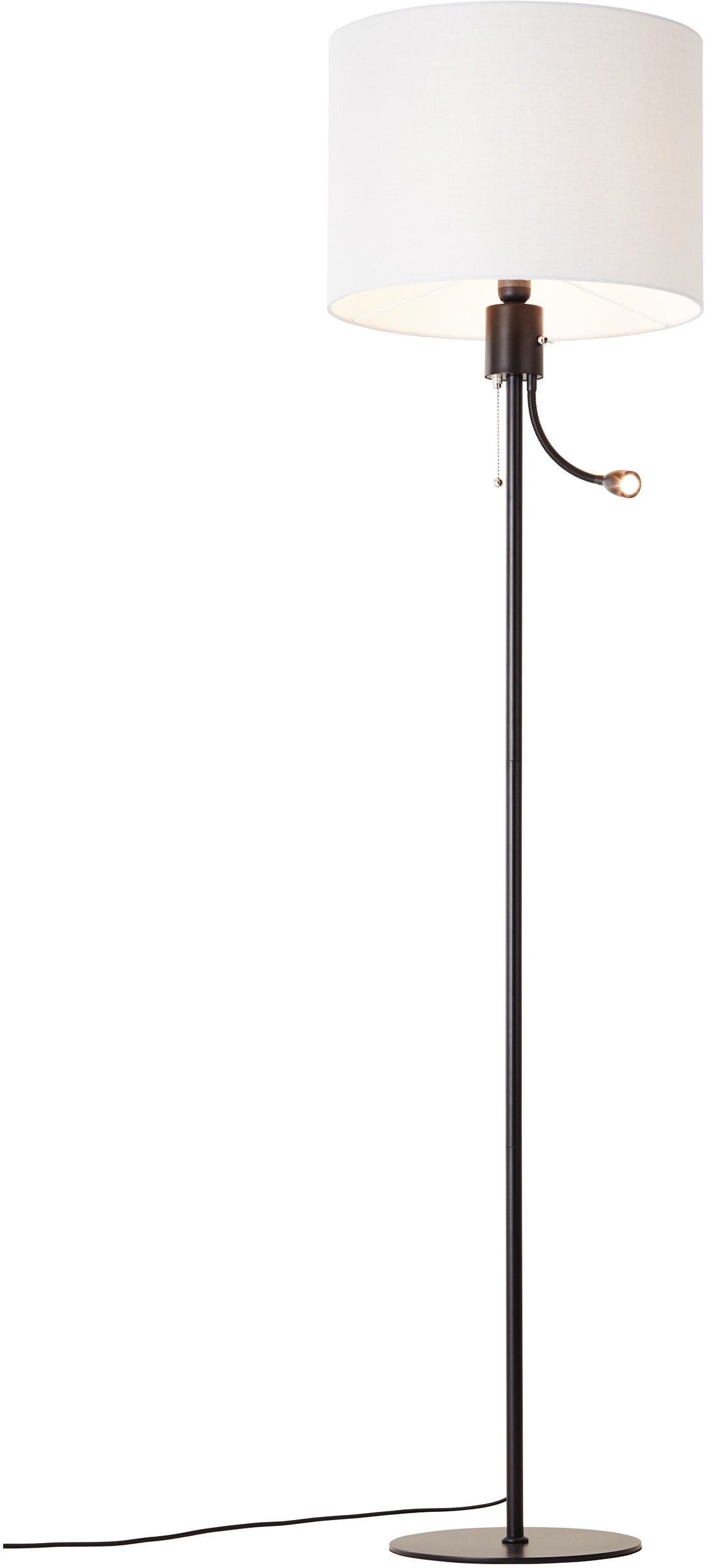 BAUR Style mit Stehlampe of 2 | und einstellbar,getrennt Leselicht,flexibel Textilschirm »Elijah«, schaltbar flammig-flammig, Places
