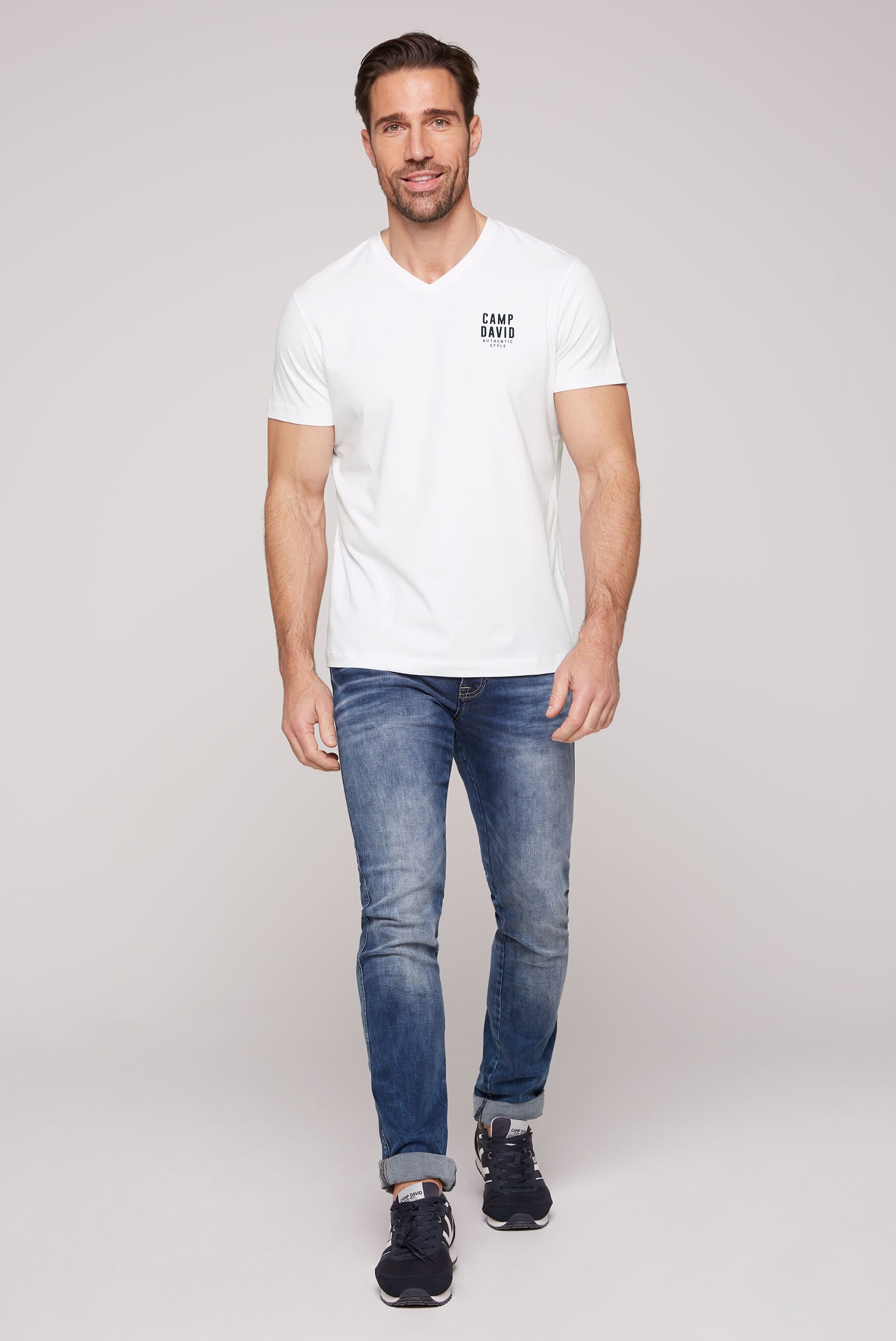 CAMP DAVID V-Shirt, mit Elasthan-Anteil