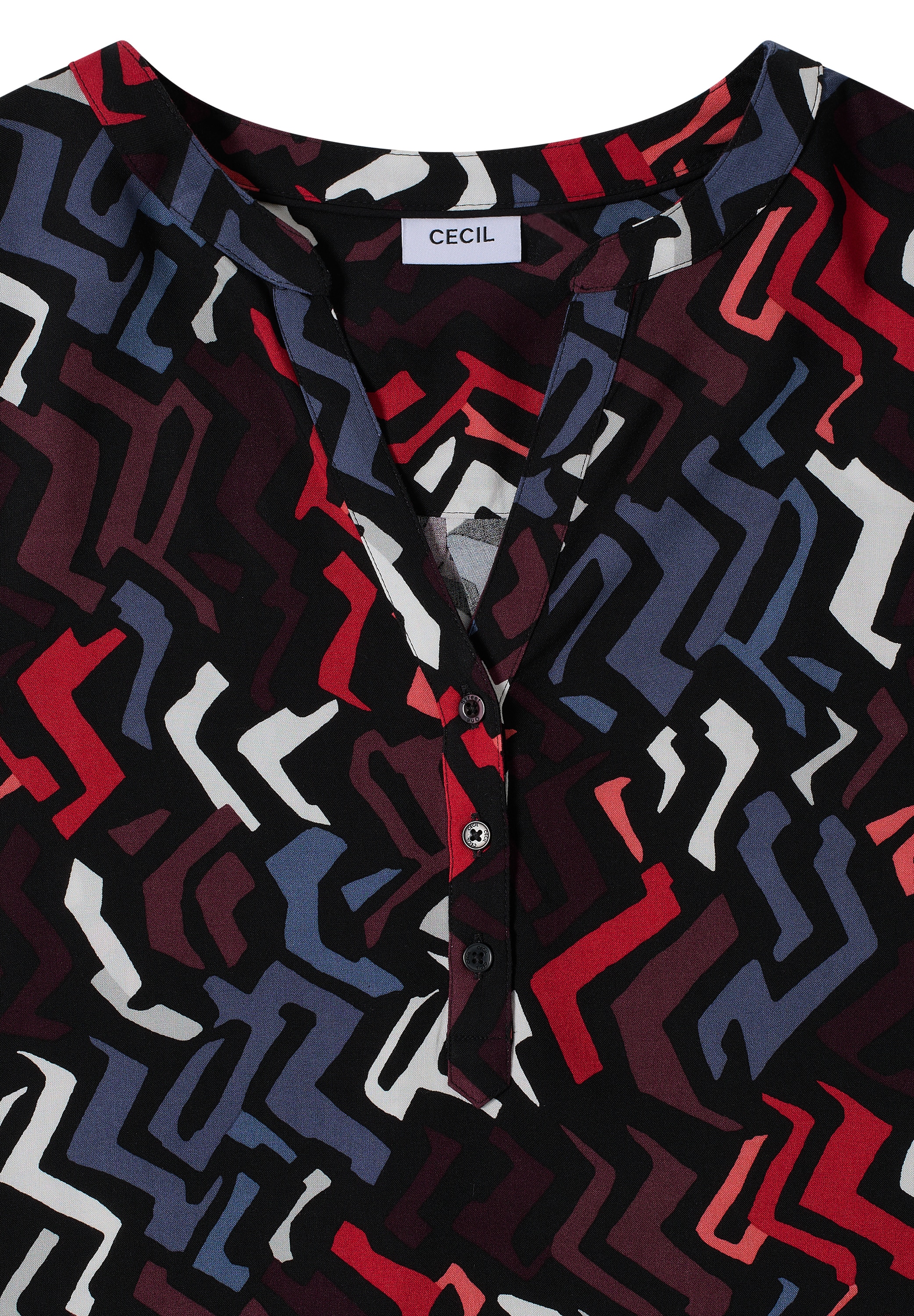 Cecil Langarmbluse mit grafischem Muster