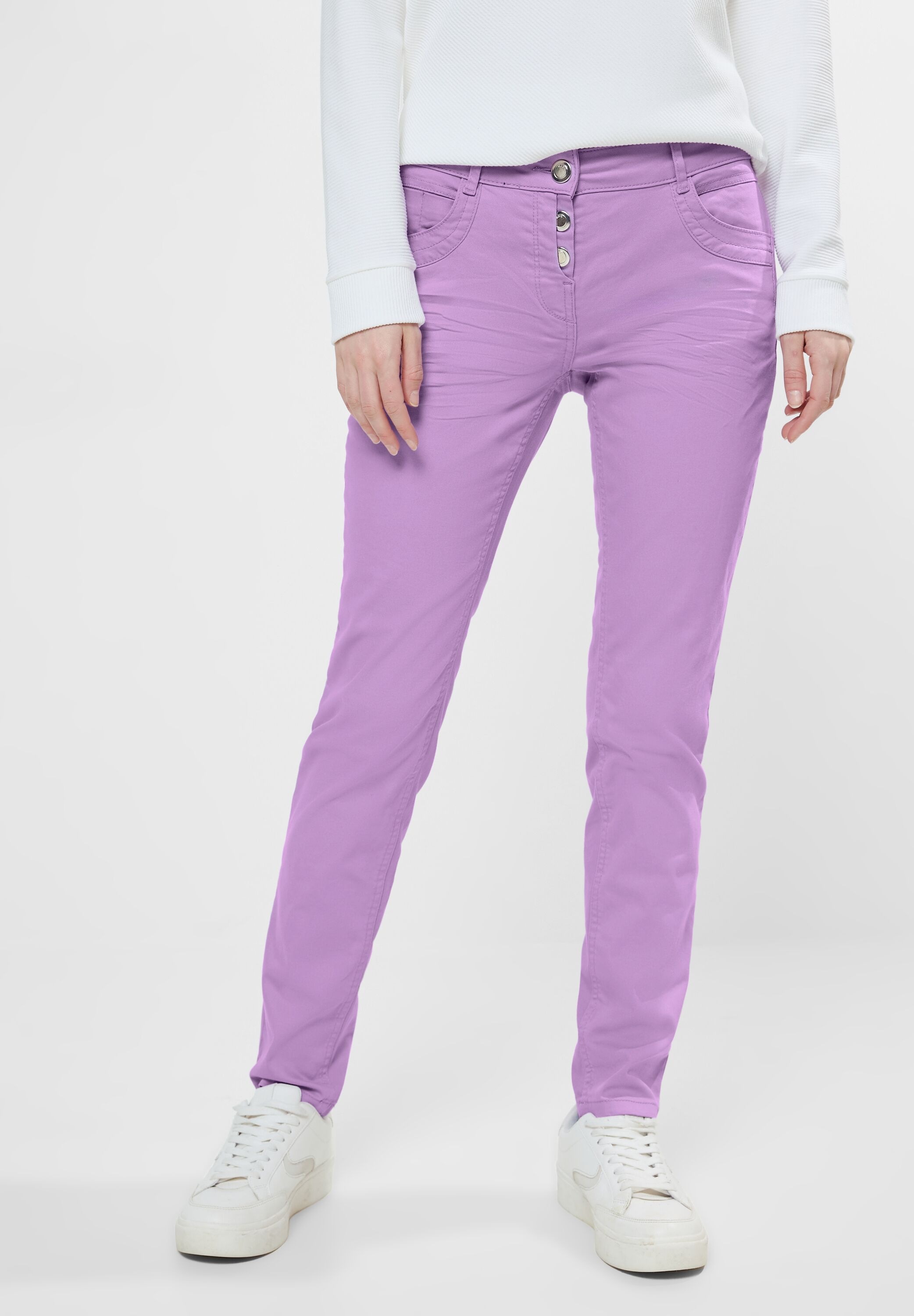 Cecil Gerade Jeans, High Waist