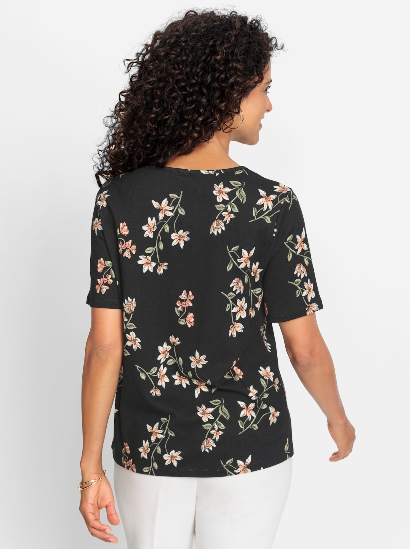 Inspirationen Kurzarmshirt »Baumwoll-Modal-Shirt«, (1 tlg.)