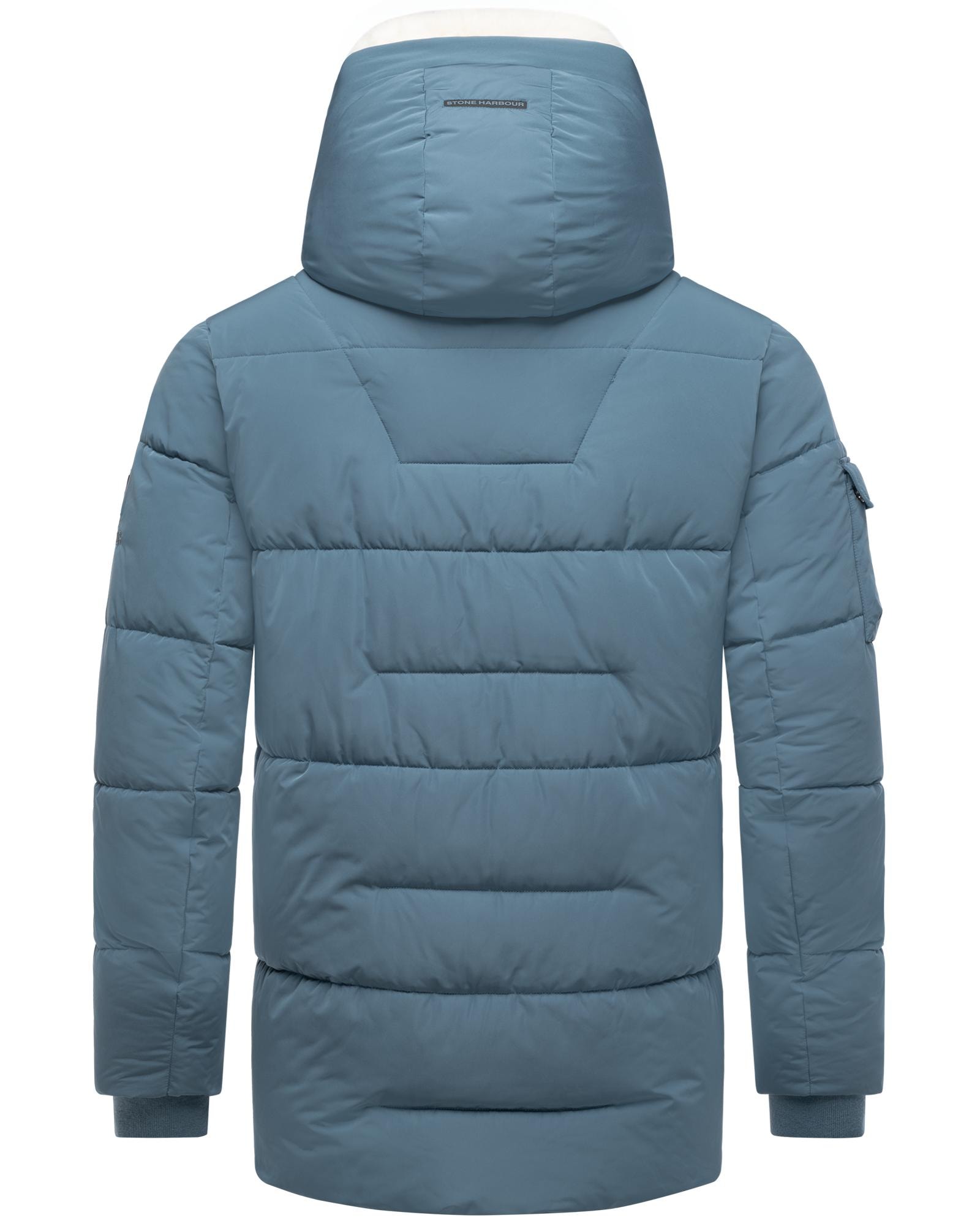 Stone Harbour Winterjacke »Lauroo XX«, mit Kapuze, urbane Herren Steppjacke mit kuscheligem Teddyfleece