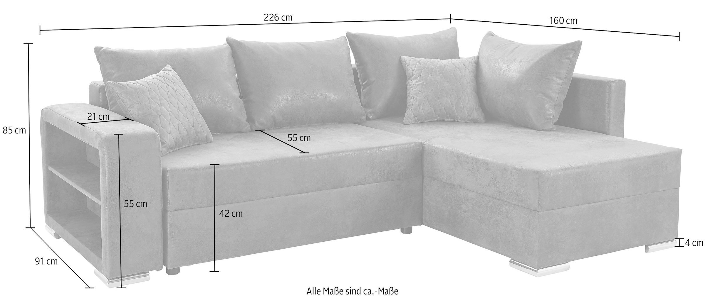 COLLECTION AB Ecksofa mit komfortablem Federkern online kaufen | BAUR | Ecksofas