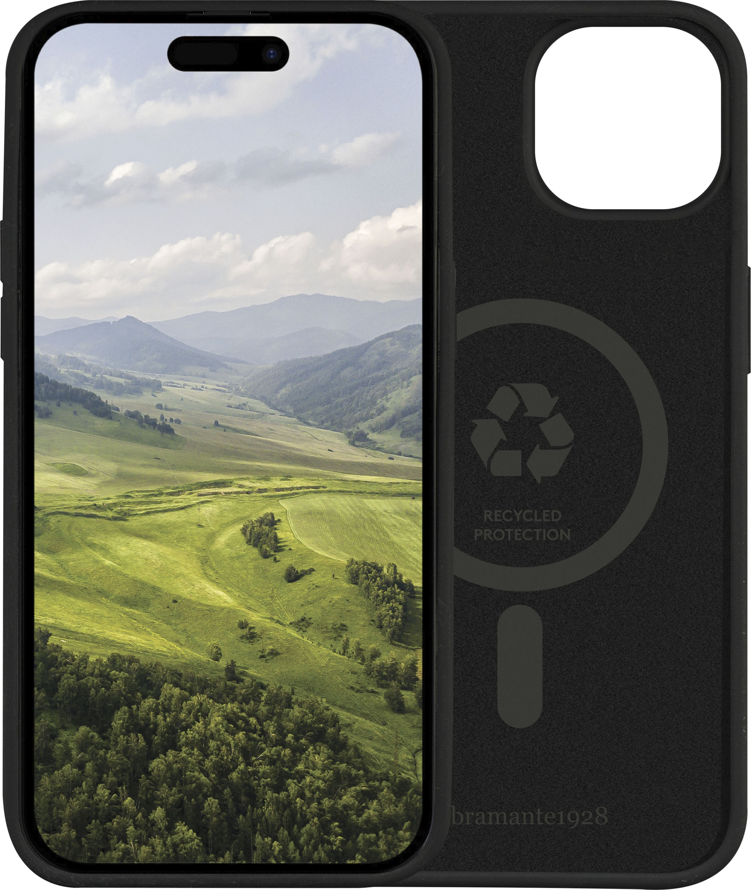 DBRAMANTE1928 Smartphone-Hülle "Monaco MagSafe iPhone 15", Apple iPhone 15, schwarz, Hüllen