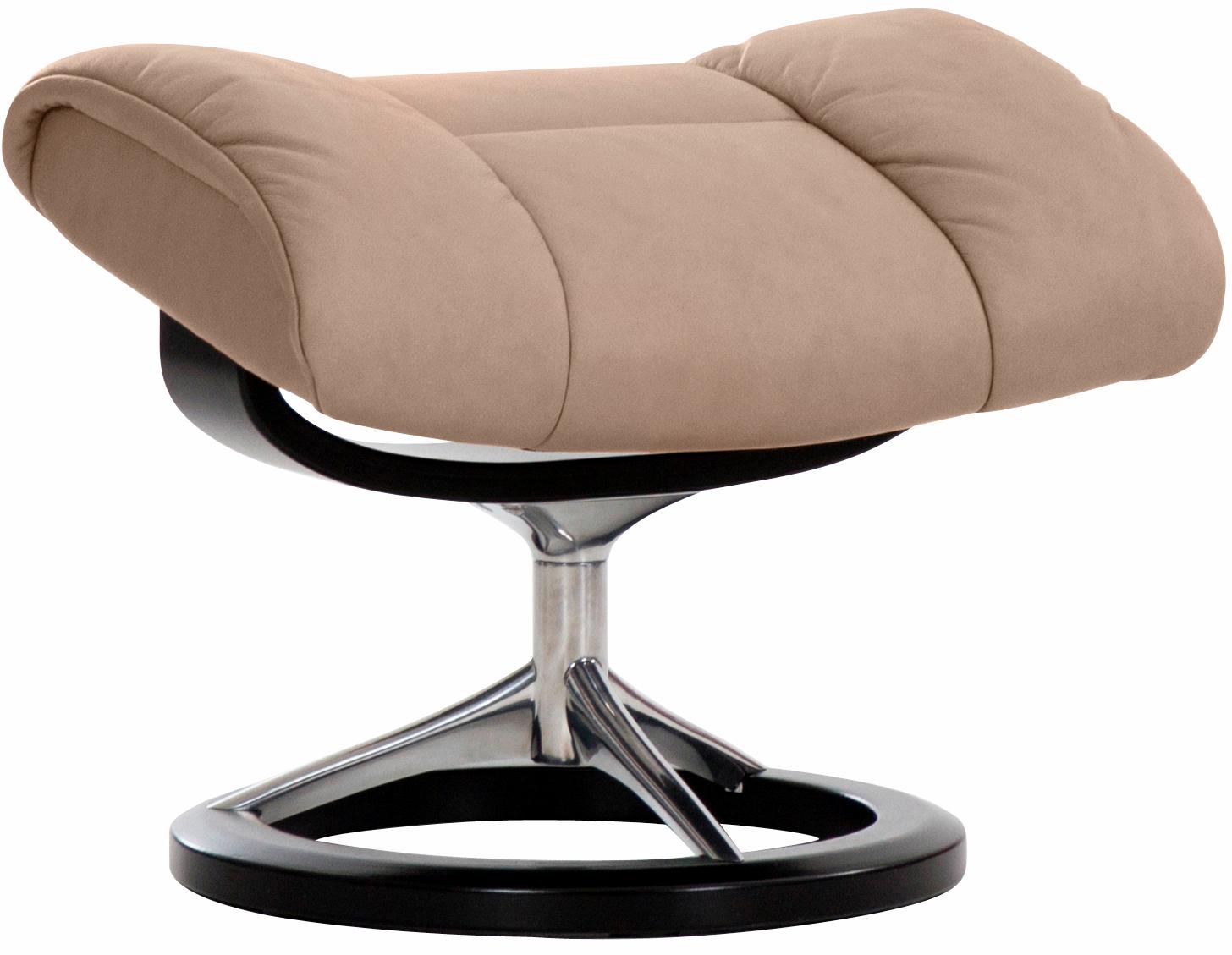 Thumbnail - Stressless Relaxsessel "Ruby" Set, Relaxsessel mit Hocker, mit Signature Base, Größe M, Gestell Eiche, Wenge, Braun & Sc...