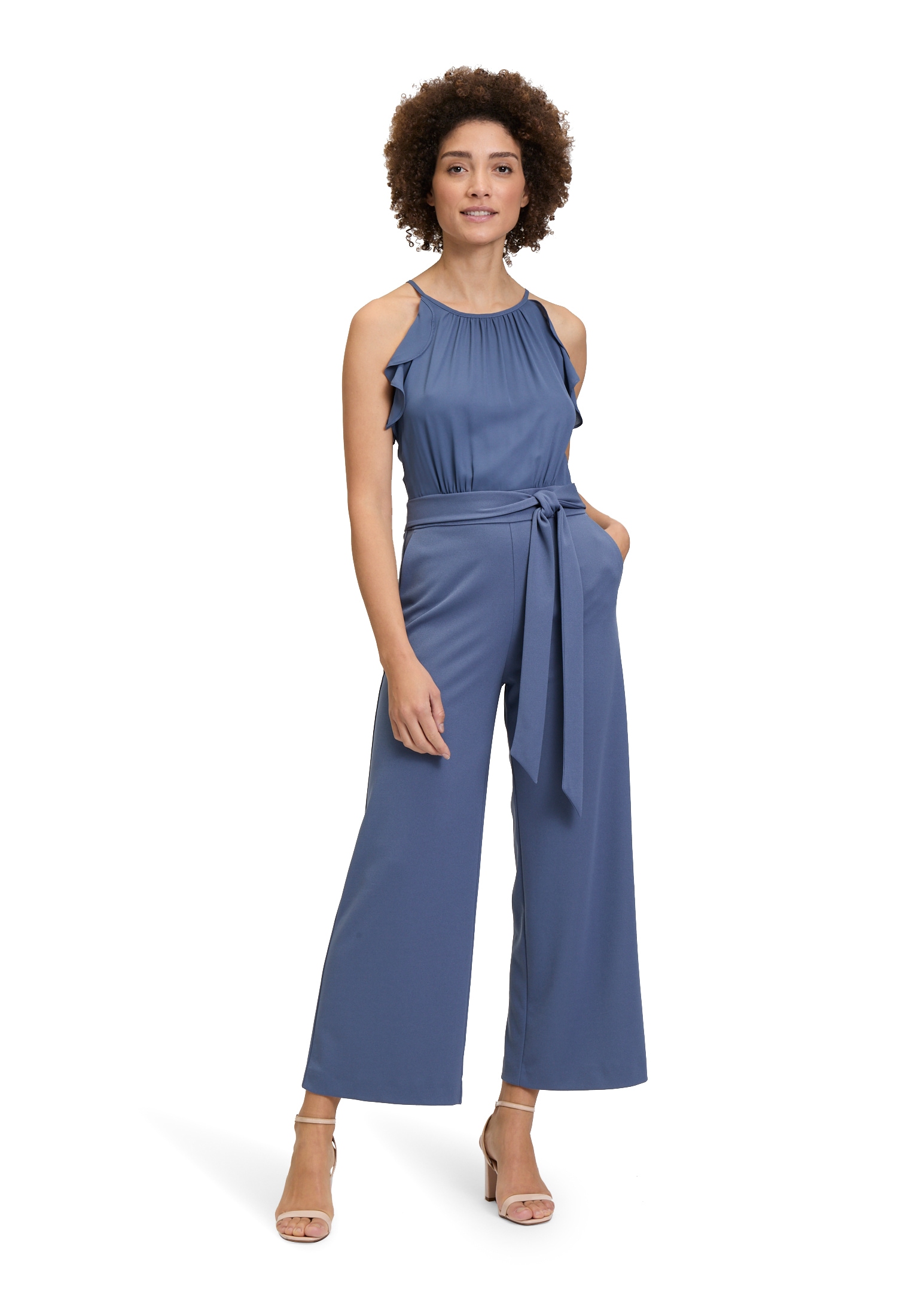 Vera Mont Overall »Vera Mont Jumpsuit mit Volant«, (1 tlg.), Bindeband