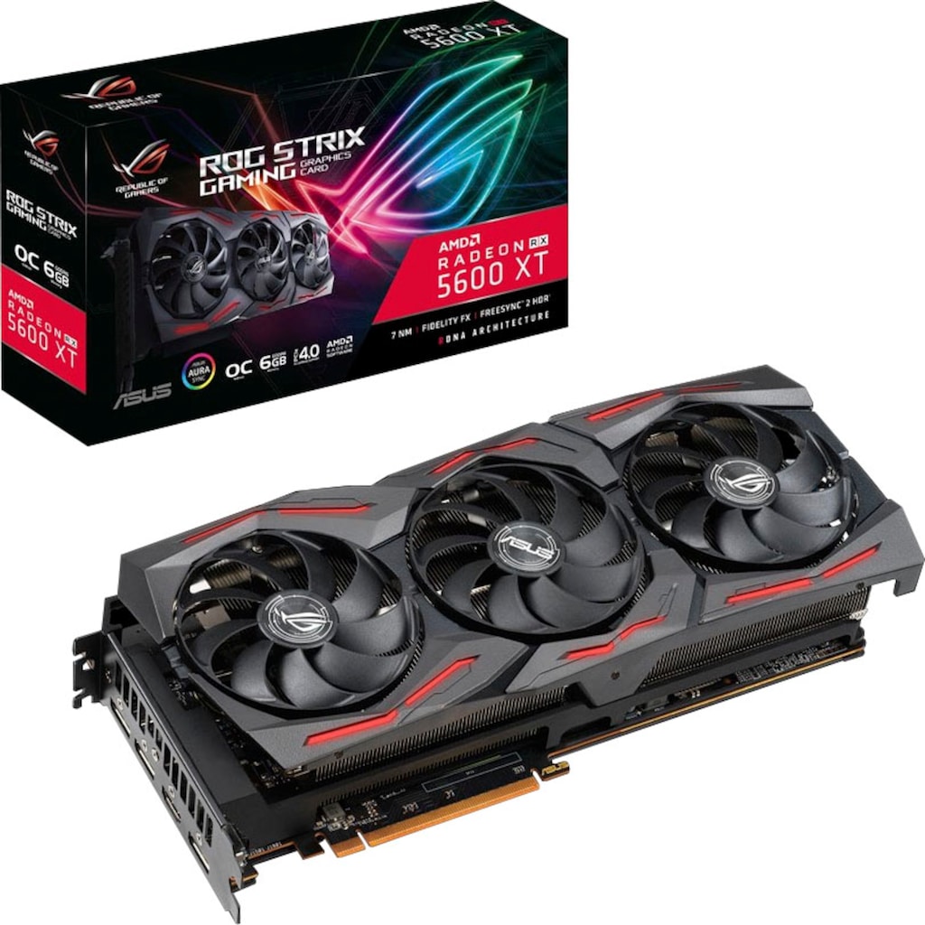 Asus Grafikkarte »ROG STRIX RX 5600XT O6G GAMING«, 6 GB, GDDR6