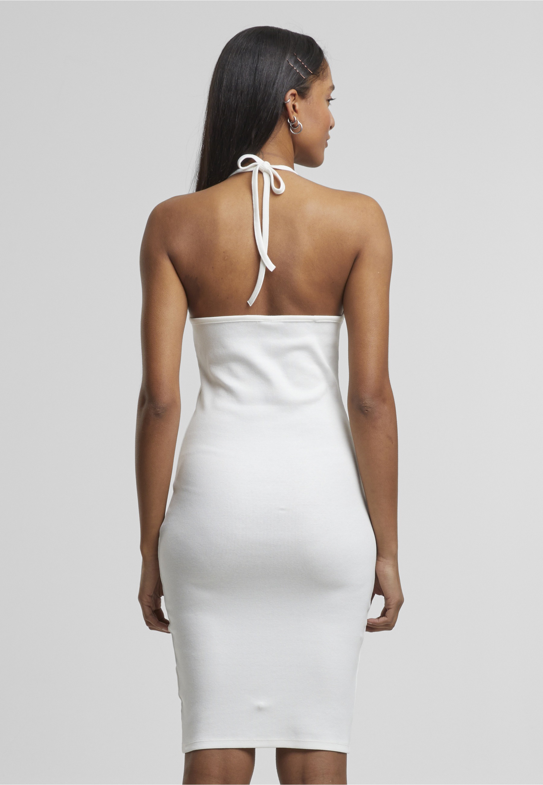 URBAN CLASSICS Shirtkleid »Urban Classics Ladies Rib Jersey Neckholder Dress« 1 tlg.