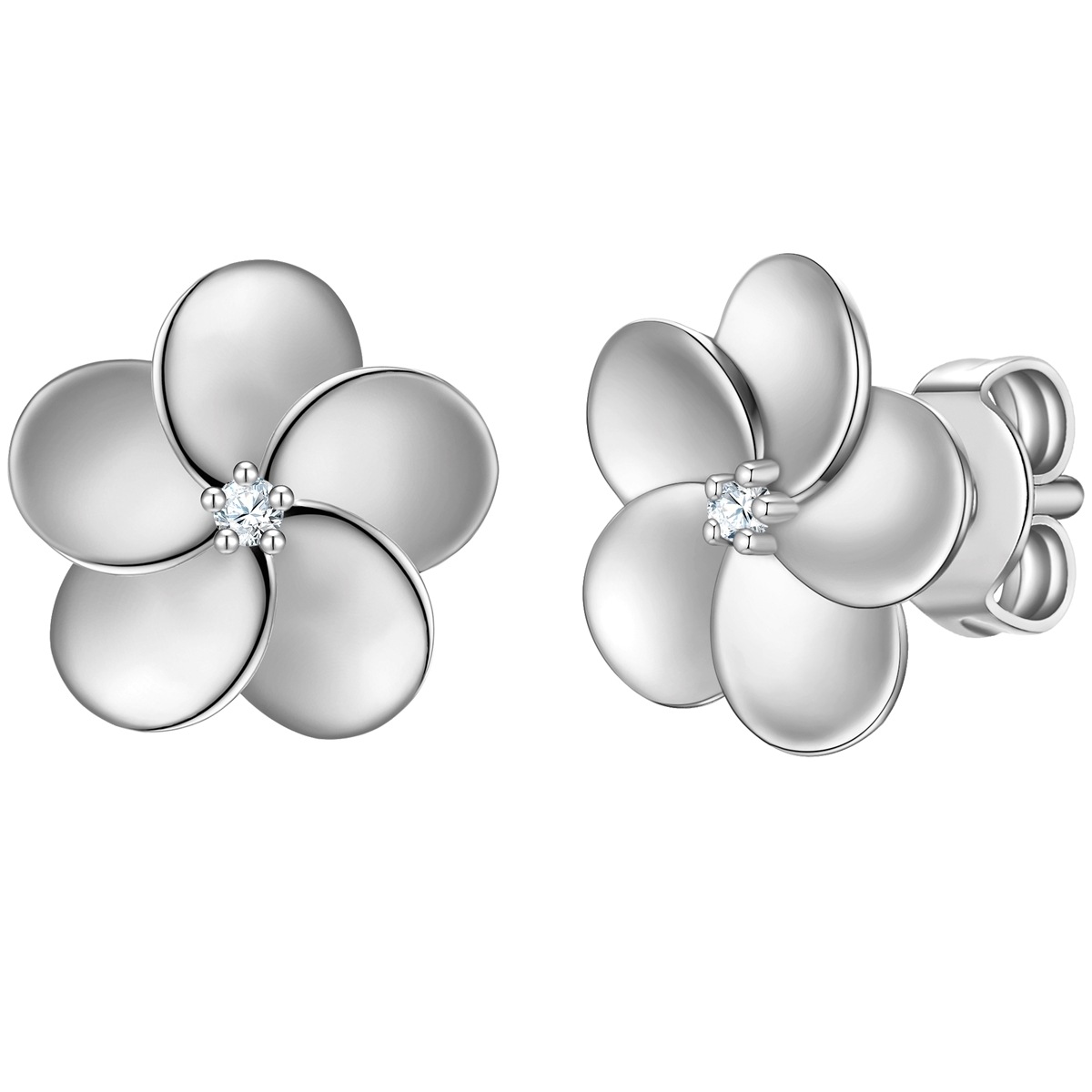 Paar Ohrstecker RAFAELA DONATA "Set: RD5014", silber (silber, weiß), Ohrringe, Damen, 9,8,mit Zirkonia, Silber 925 (Sterlingsilber), mit Zirkonia
