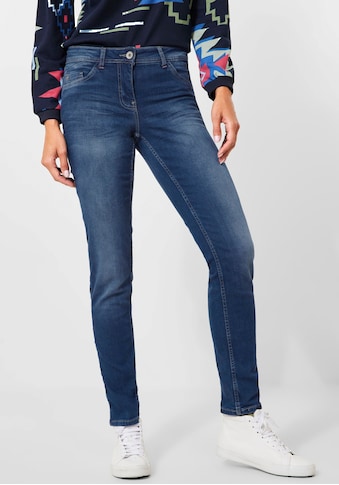 Cecil Skinny-fit-Jeans »Style Scarlett«, mit Kontrastnähten an den Gürtelschlaufen kaufen