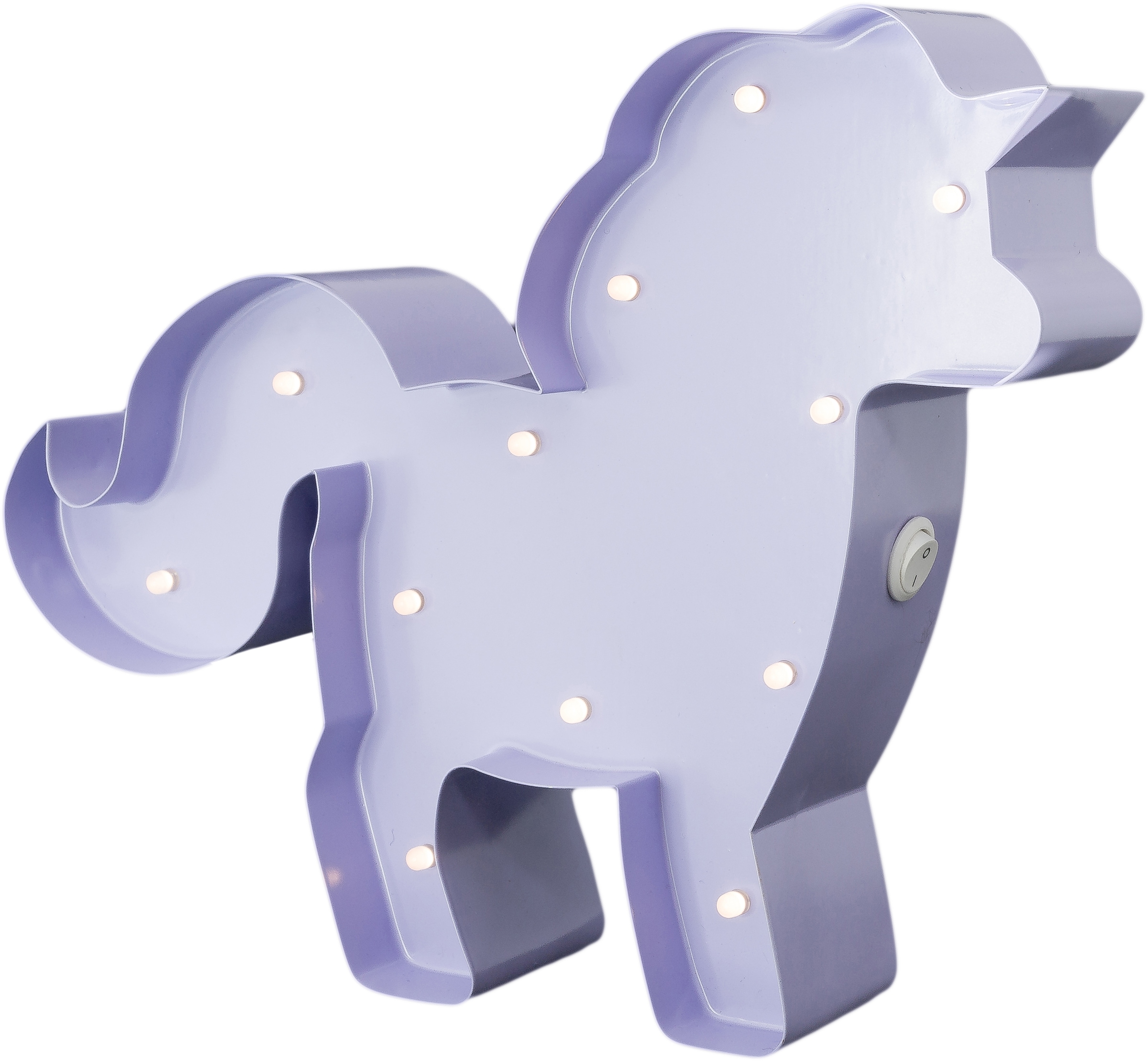 MARQUEE LIGHTS LED Dekolicht »Horse«, 12 flammig, Leuchtmittel LED-Modul | LED fest integriert, Wandlampe, Tischlampe Ponny, Einhorn, Pferd 12 Leuchtmittel - 23x19 cm