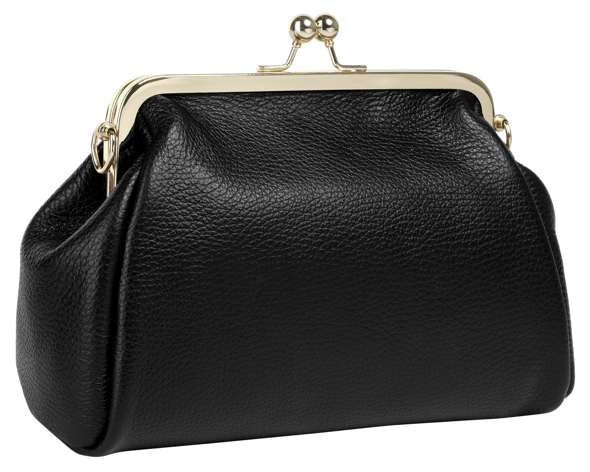 Cluty Abendtasche, echt Leder, Made in Italy