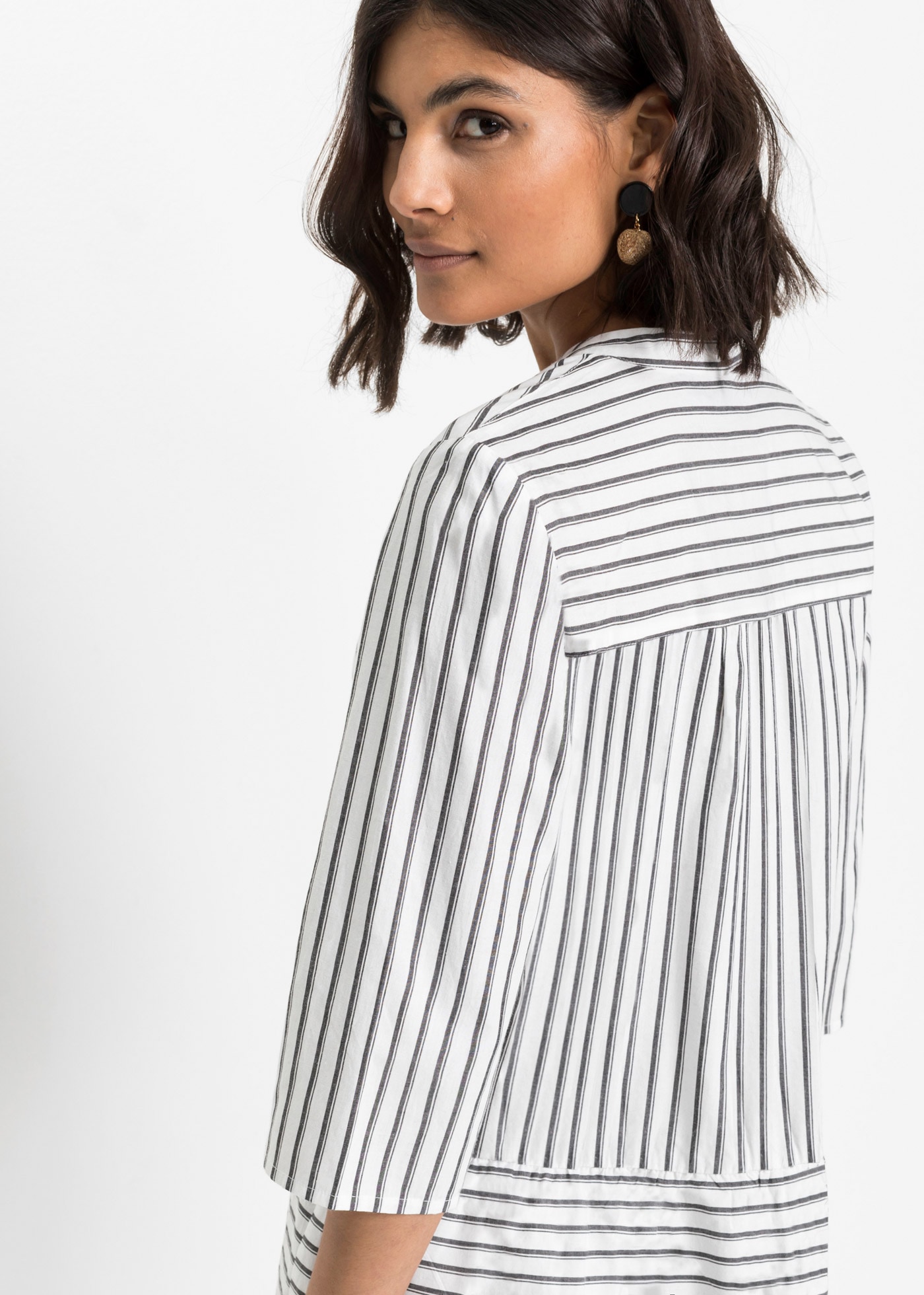 bonprix Tunikakleid für Frühling und Sommer, aus Baumwolle, A-Linien-Passform