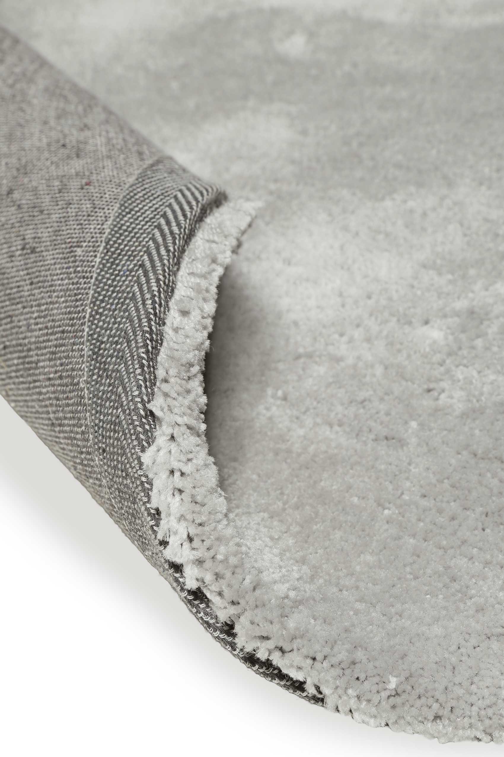 Thumbnail - Wecon home Basics Teppich "Emilia" rund 25 mm Höhe Hochflorteppich, getuftet, modern, einfarbig, flauschig, Wohnzimmer