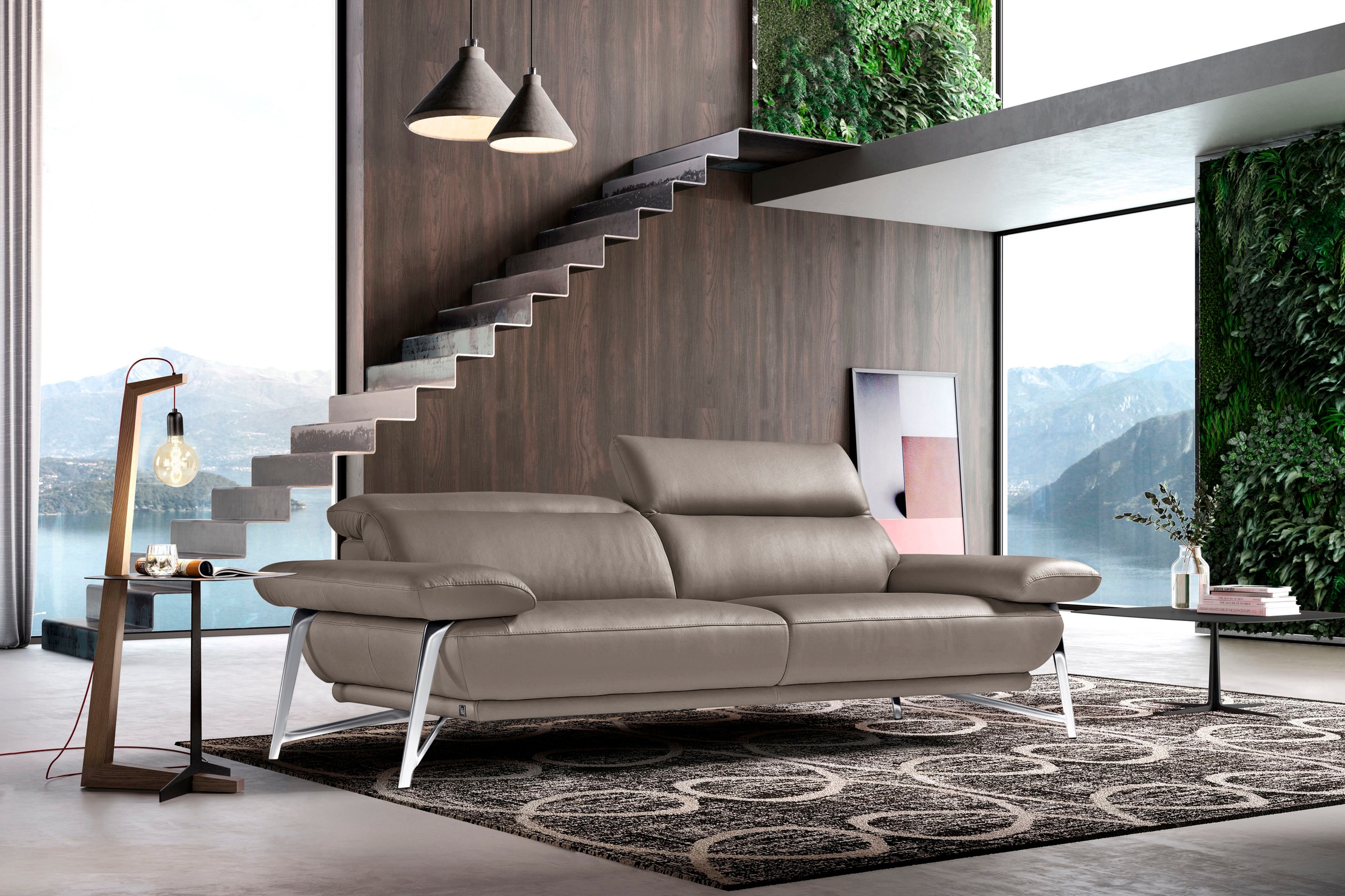 Egoitaliano Sofa "Anais, erstklassiger Sitzkomfort, Fußfarbe chrom" Set, Ko günstig online kaufen