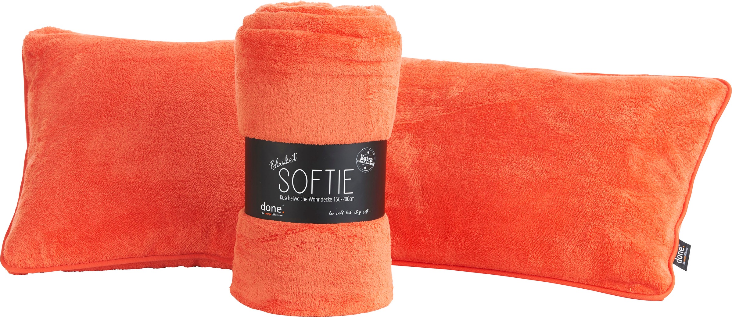 done.® Wohndecke »Softie«, Extra weiche Wohndecke aus softigem Teddy-Stoff, Kuscheldecke