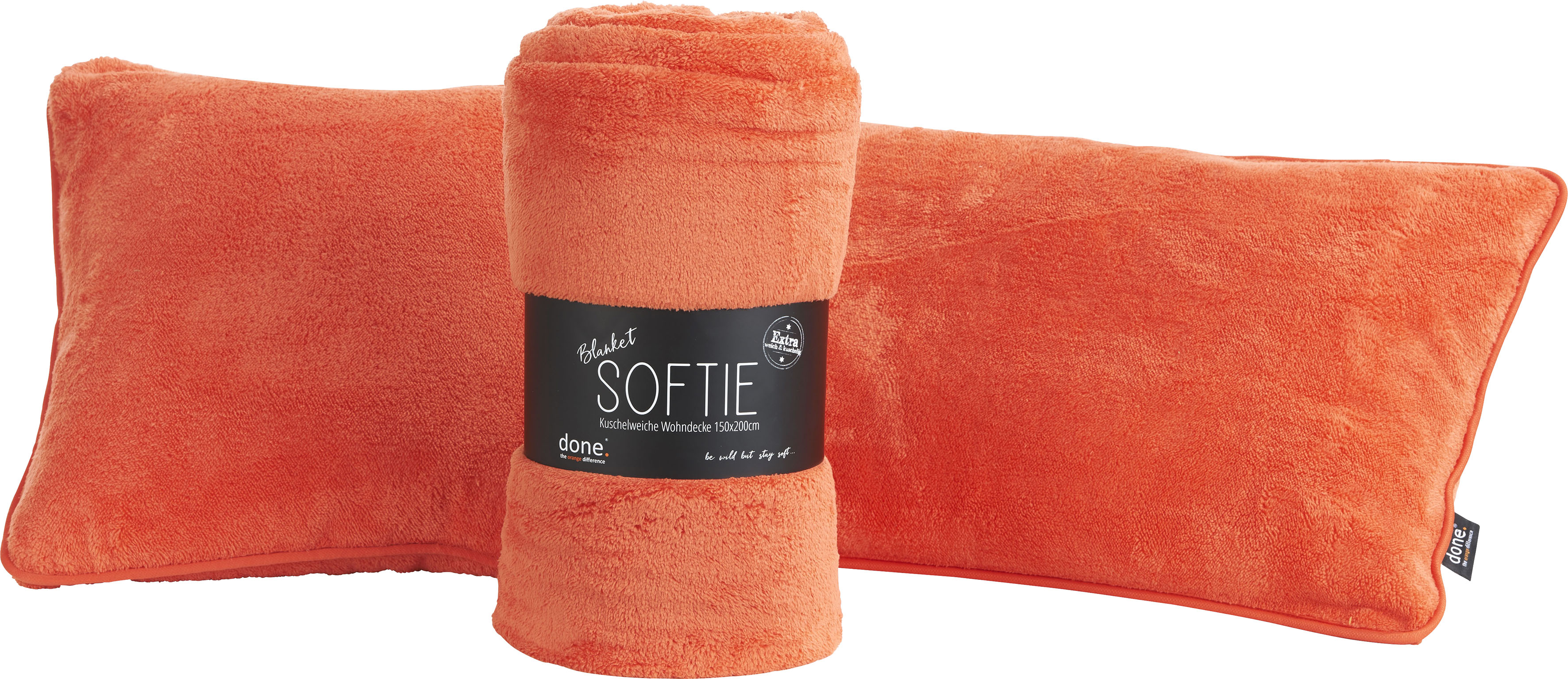 Thumbnail - done. Wohndecke "Softie", Extra weiche Wohndecke aus softigem Teddy-Stoff, Kuscheldecke