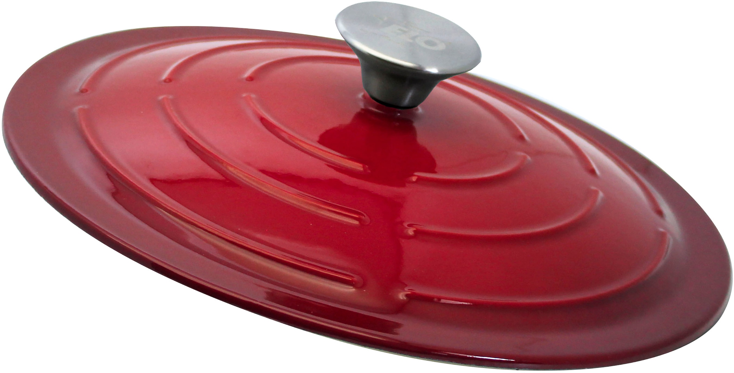 Elo Kochtopf »Kirschrot Gusseisen Topf  26 cm« Topf inkl. Deckel, 2 Stk. tlg. Edelstahl | Gusseisen