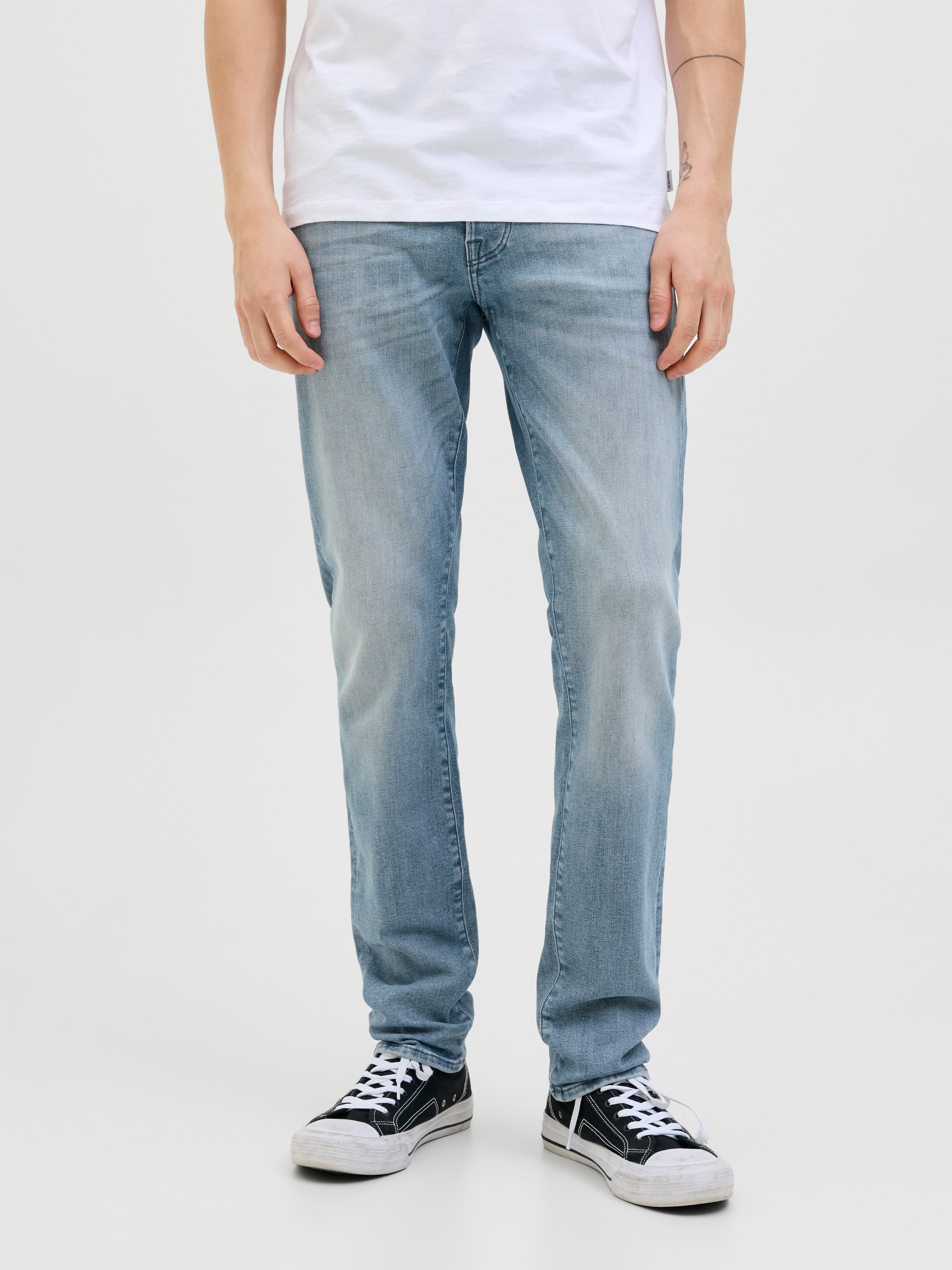 Jack & Jones Herren Jeans JJIGLENN JJICON - Low Waist - Slim Fit - Blau günstig online kaufen